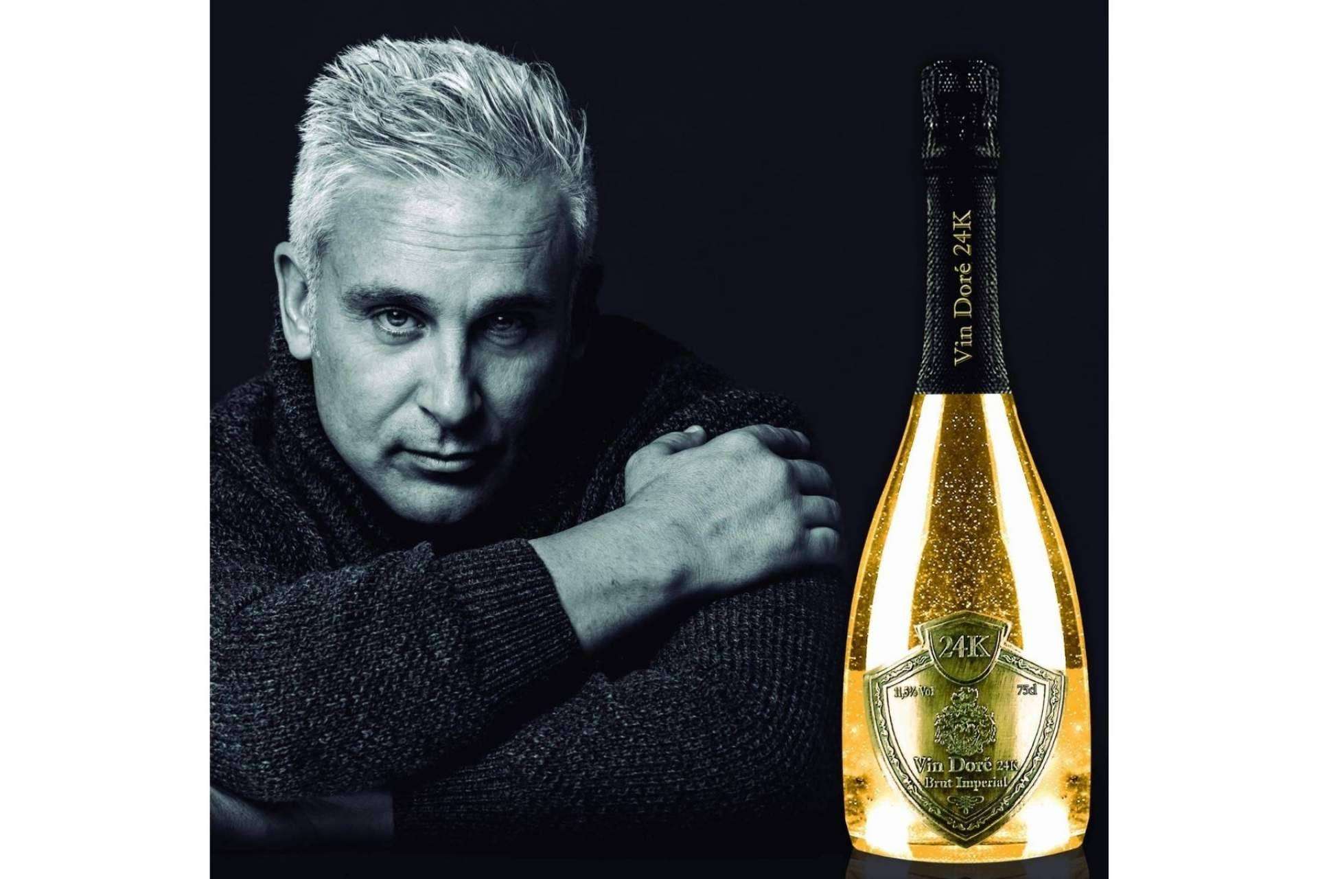 Vin Doré 24K, el vino de los famosos con polvo de oro comestible