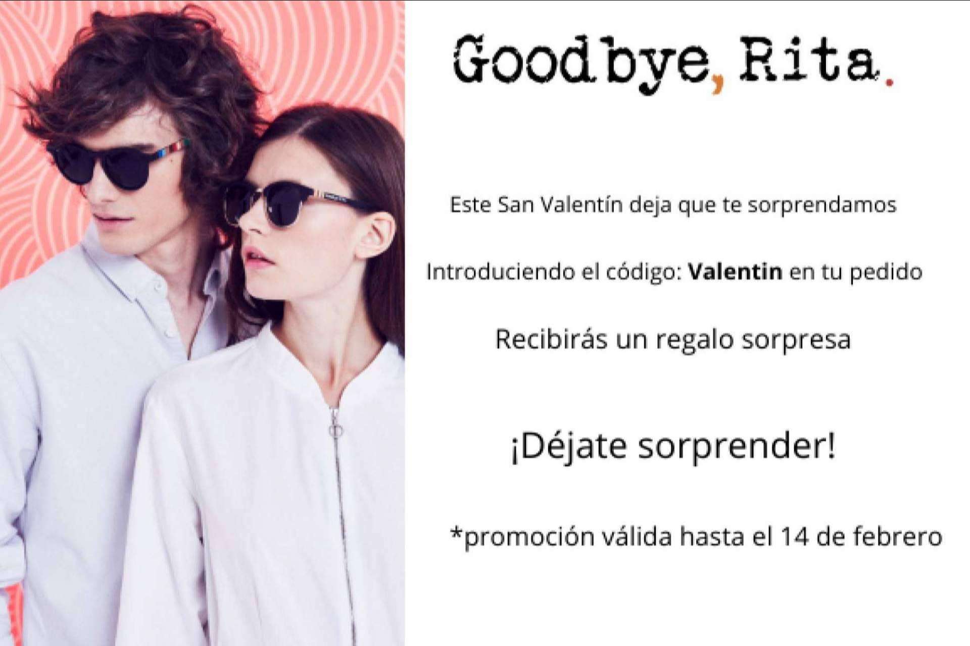 Sorprender a la pareja en San Valentín gracias a la nueva línea de gafas de sol de Goodbye, Rita