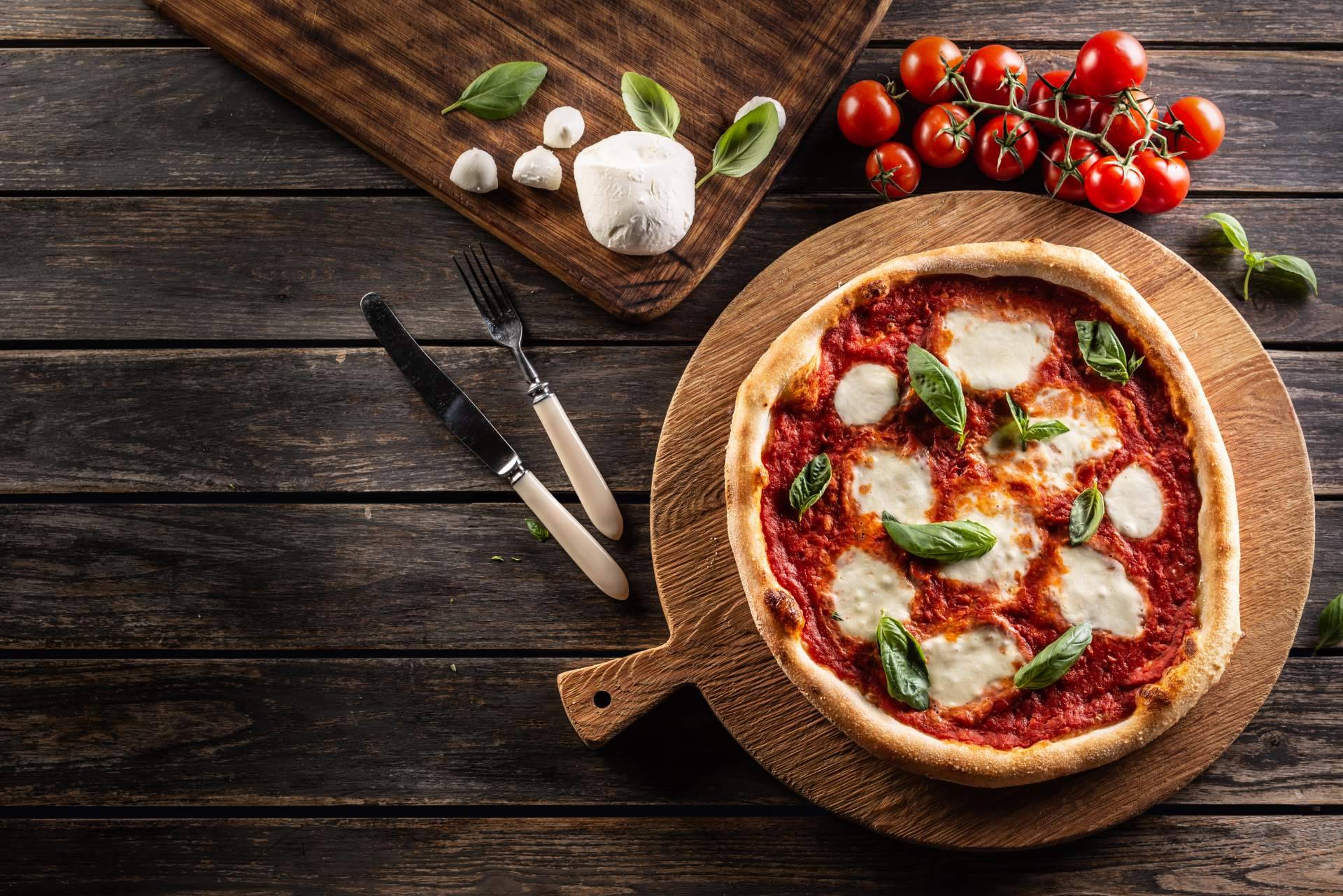 La pizza Margarita, un clásico de la gastronomía italiana, en el puerto de Santa María