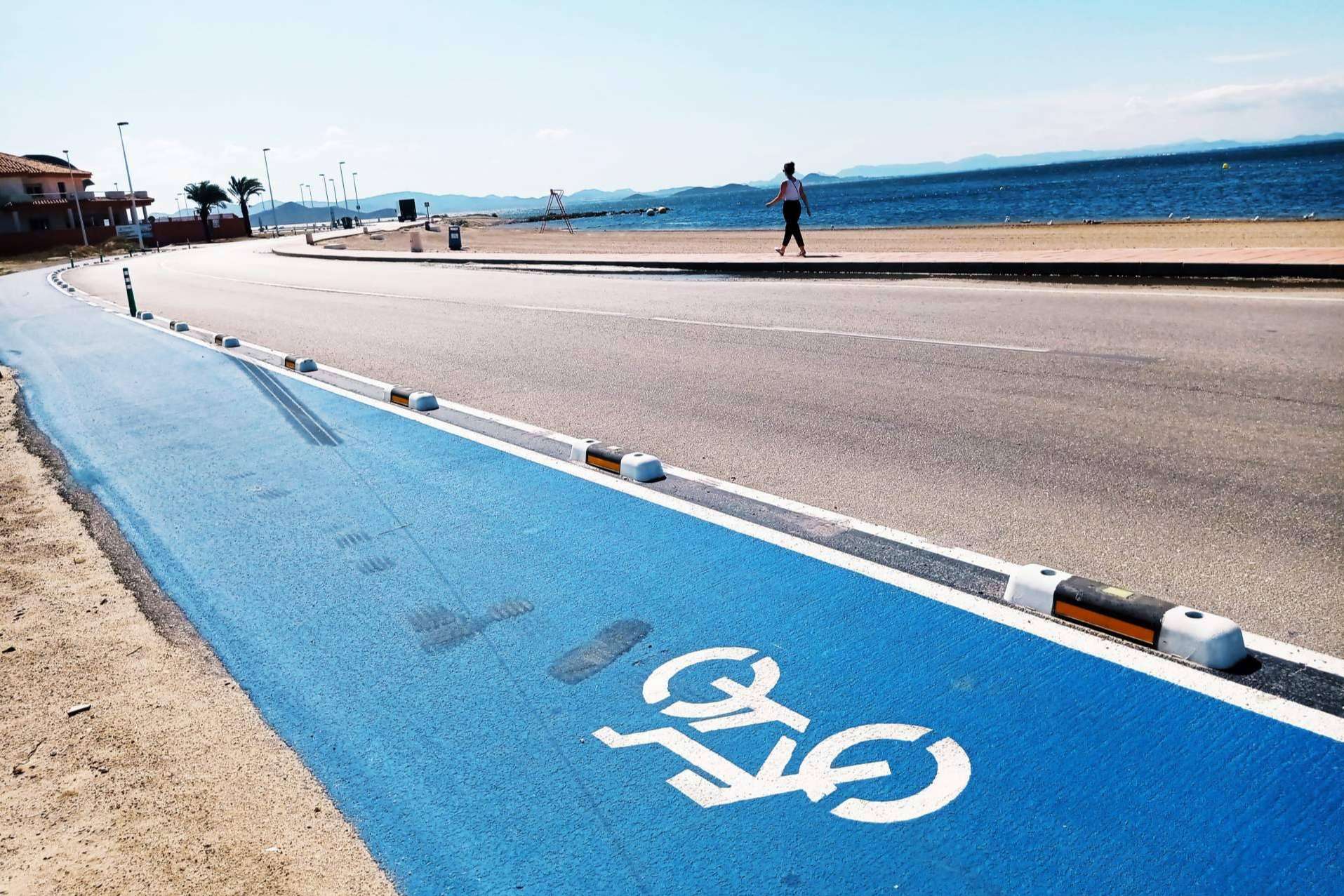 GB Solutions instala un carril bici en Murcia fabricado con materiales reciclados
