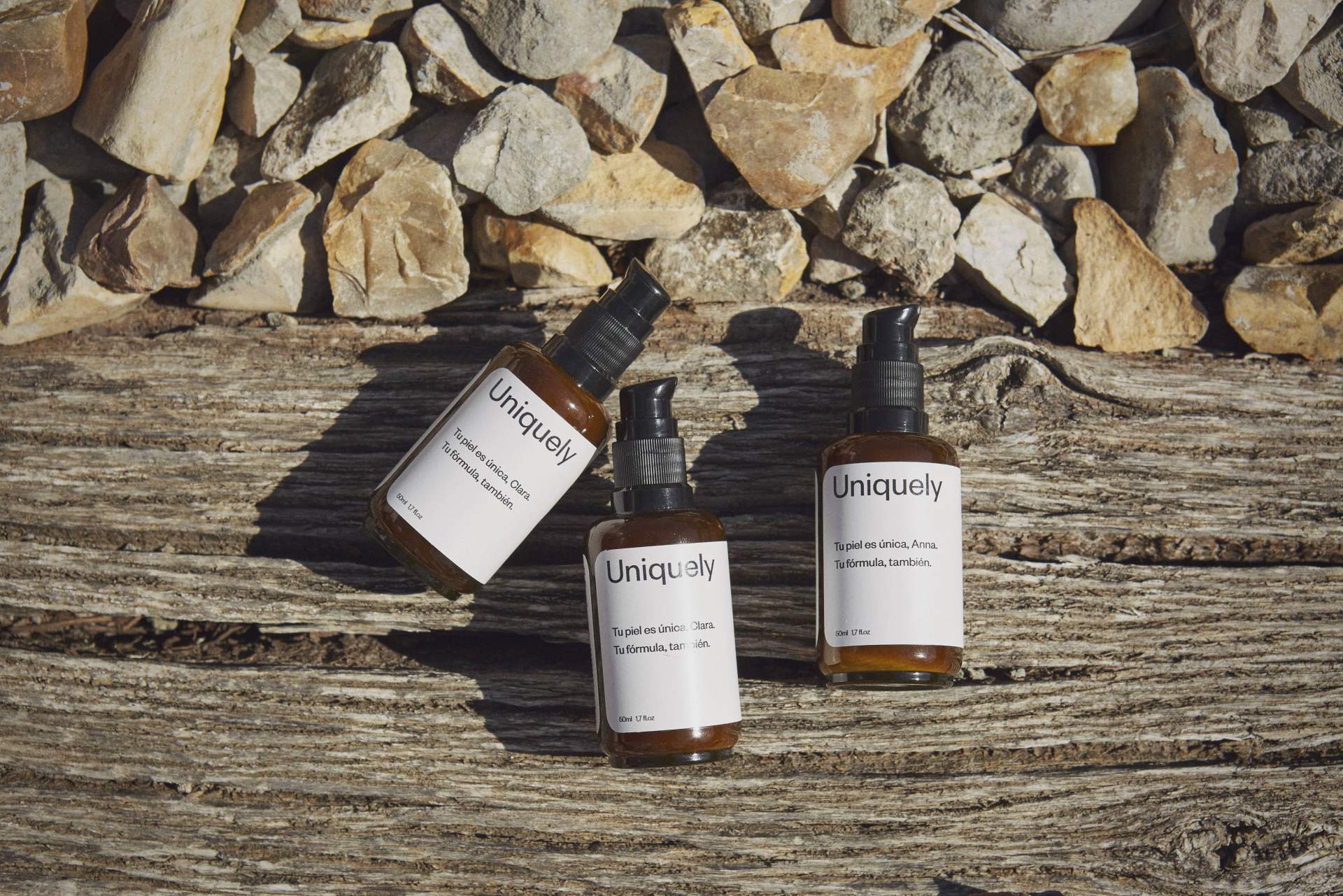 Adquirir productos personalizados para el cuidado facial de Uniquely