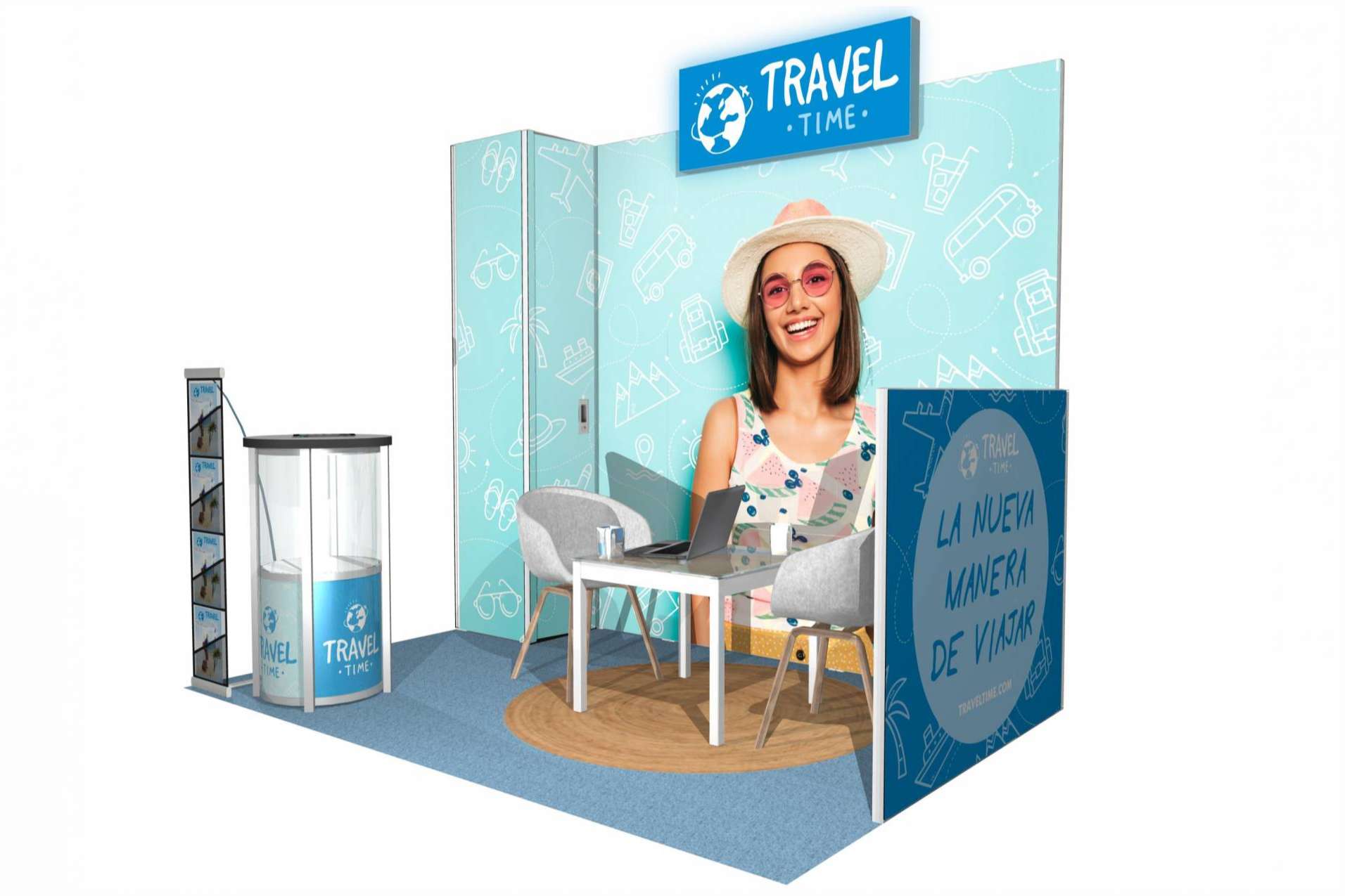 Un gran aliado en ferias, eventos y congresos es el stand portátil