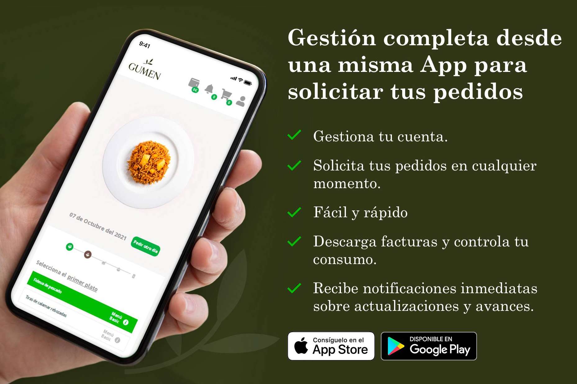 Mantener una dieta equilibrada y alimentación saludable a diario es posible de la mano de Gumen