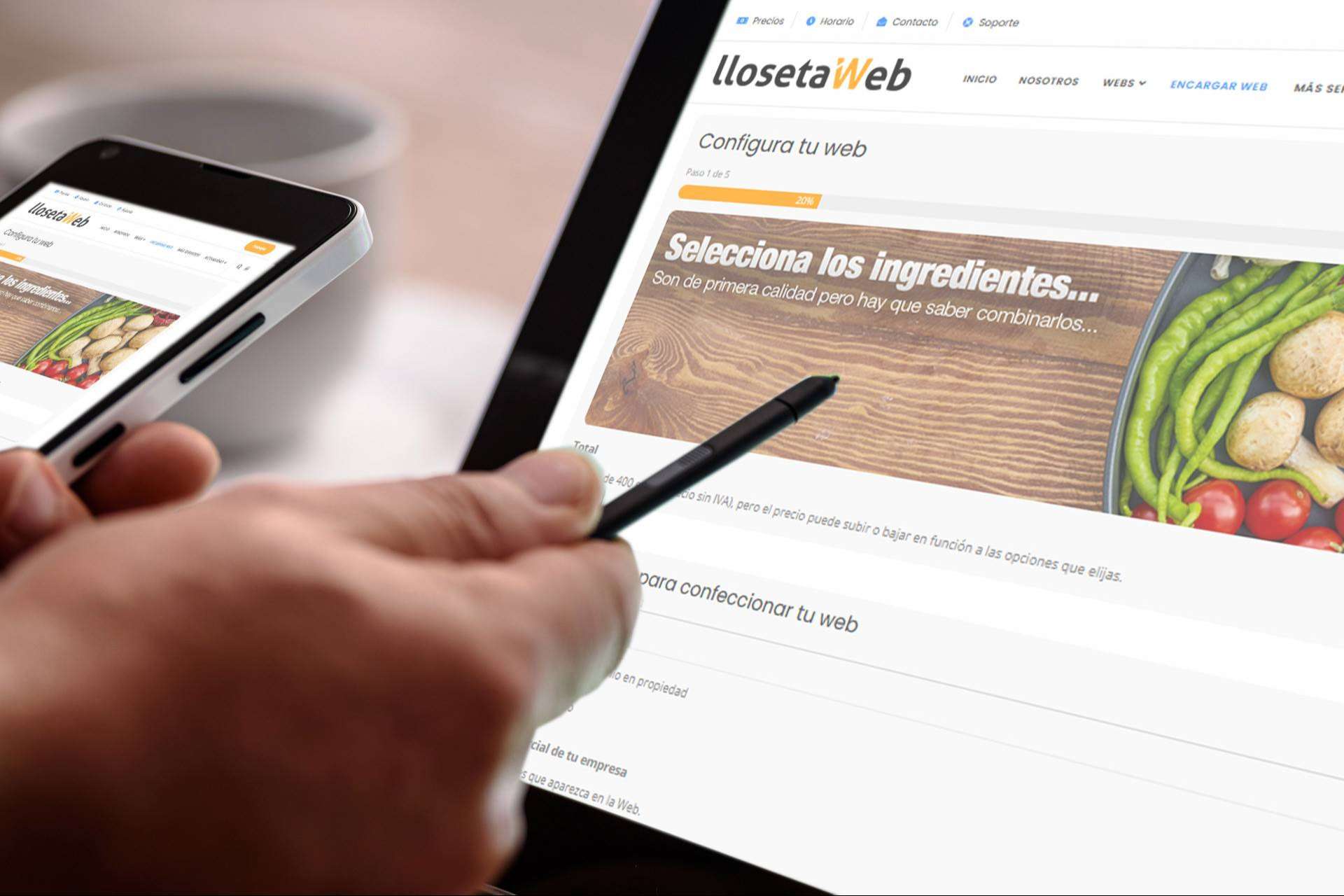 Solicitar una web simple a través de Llosetaweb