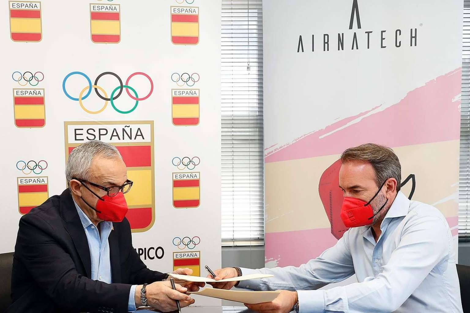 Airnatech seguirá siendo la mascarilla oficial del Comité Olímpico Español hasta el 31 de diciembre de 2022