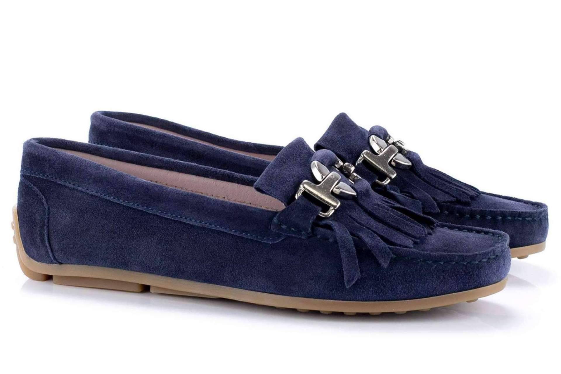 Ortiz & Reed, elegancia y la calidad en los mocasines de ante de mujer