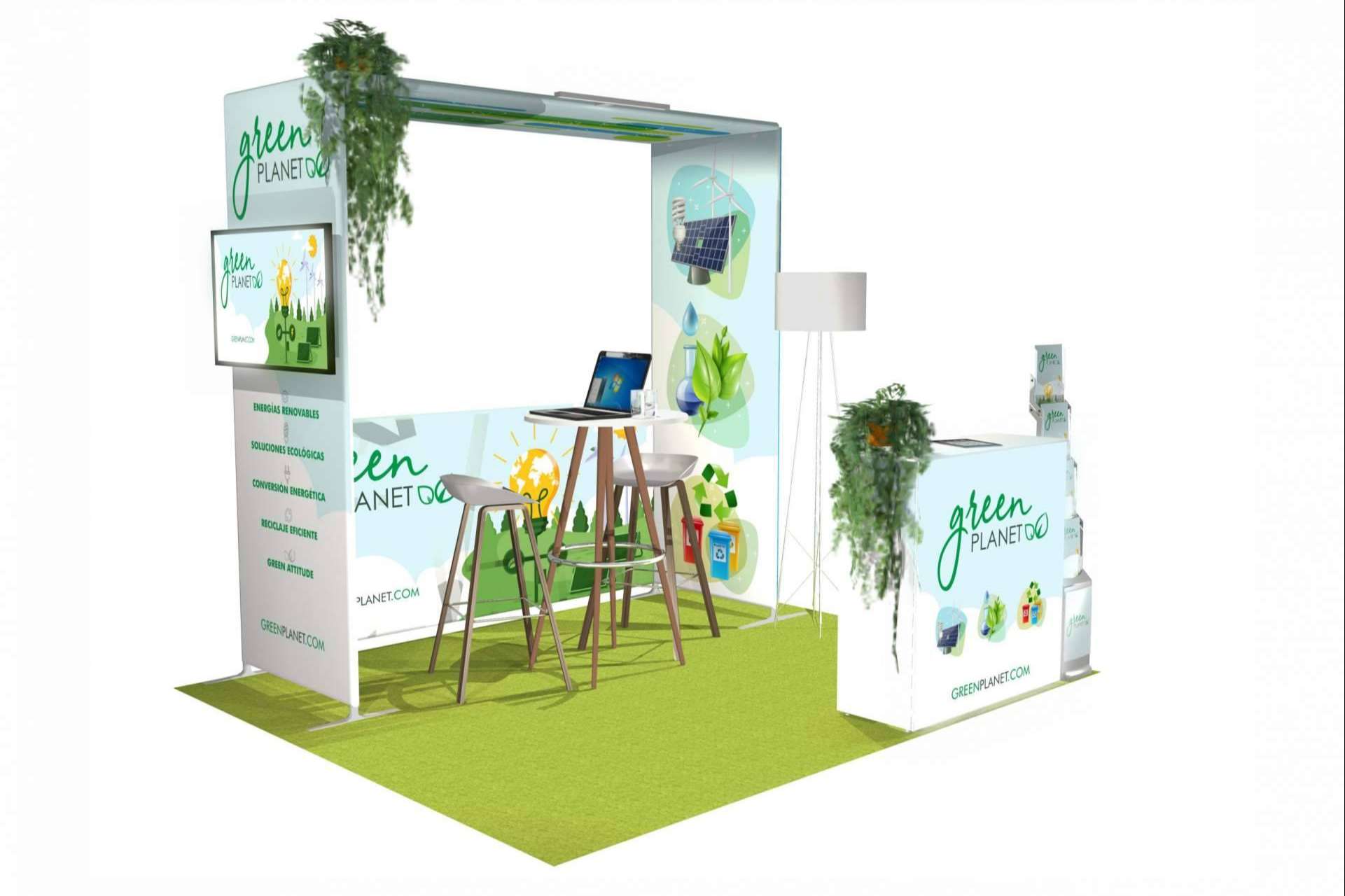 El stand de Olika Stands que se adapta a las necesidades de cualquier evento y empresa