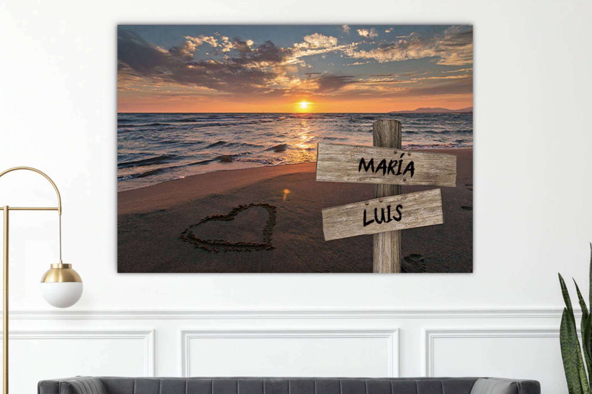 VeAlma y sus lienzos personalizados con nombres para hacer un regalo original