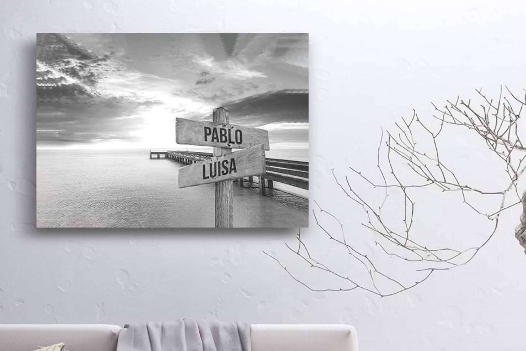 Declarar el amor a alguien especial con un lienzo personalizado