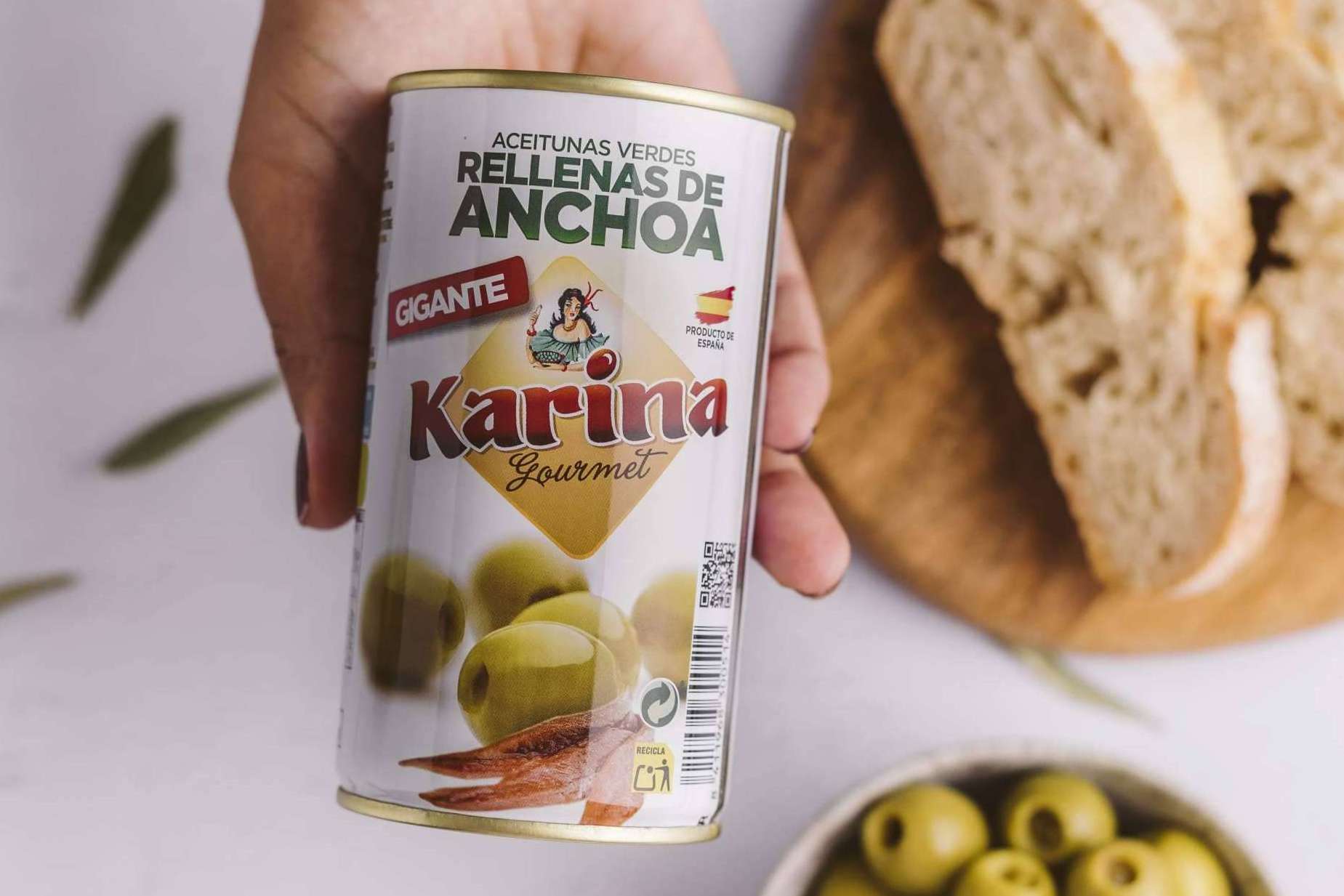 Las aceitunas rellenas de anchoa de Murcia, Karina