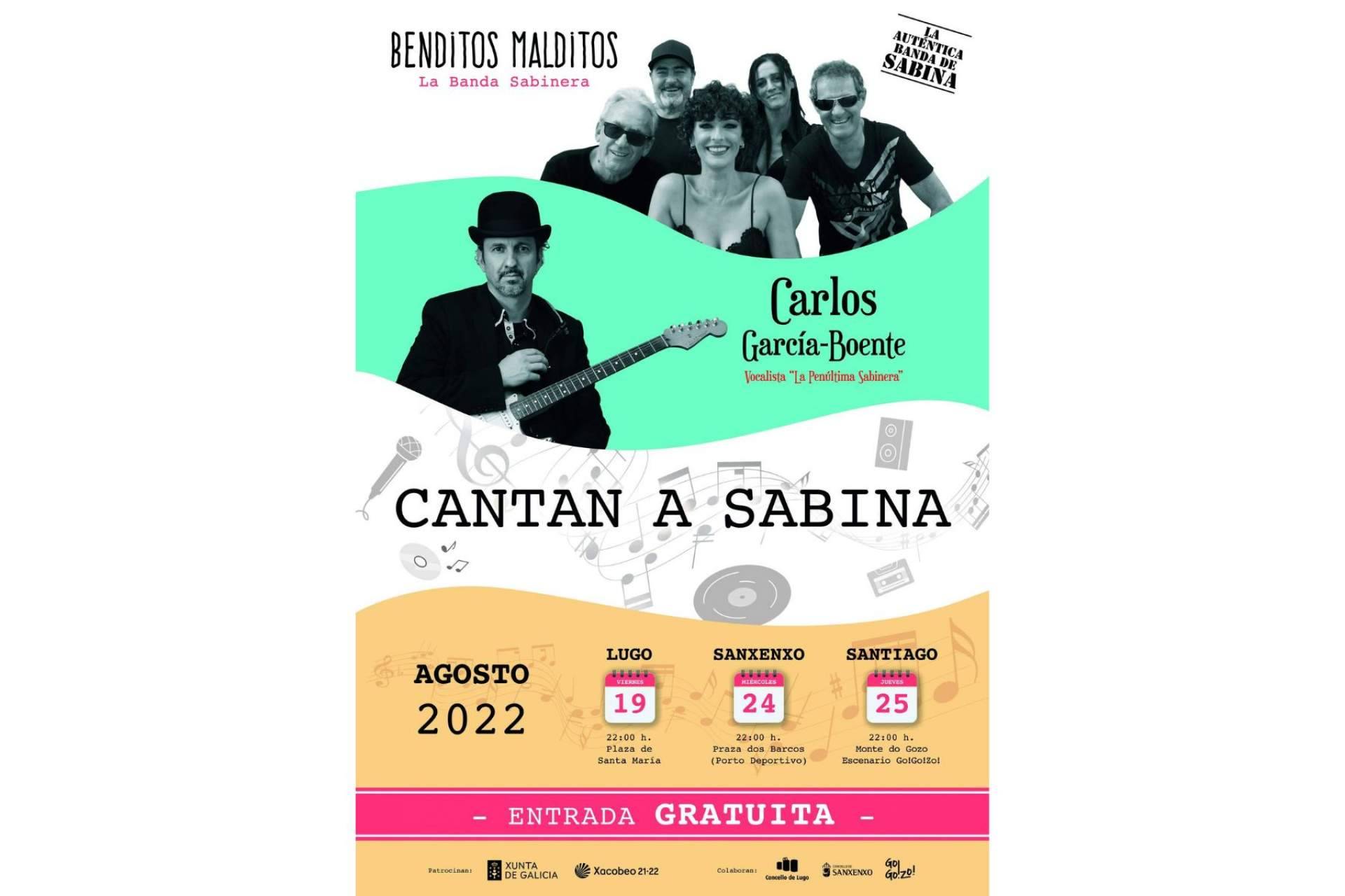 La banda de Sabina actuará esta semana en Sanxenxo y Santiago con el patrocinio del Xacobeo 21-22