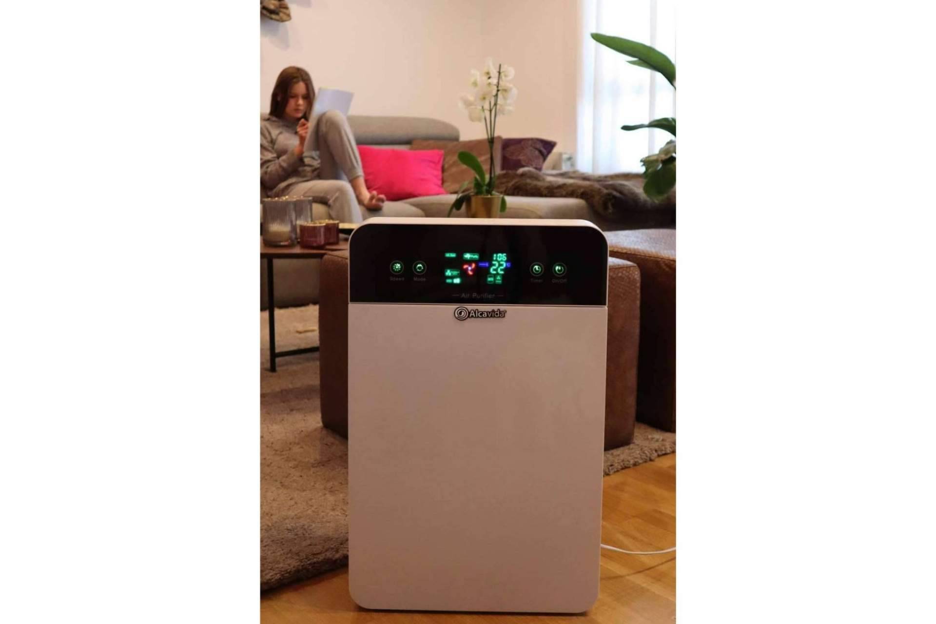 Una gran opción para disfrutar de un aire limpio y agradable en casa, el purificador de aire de Alcavida