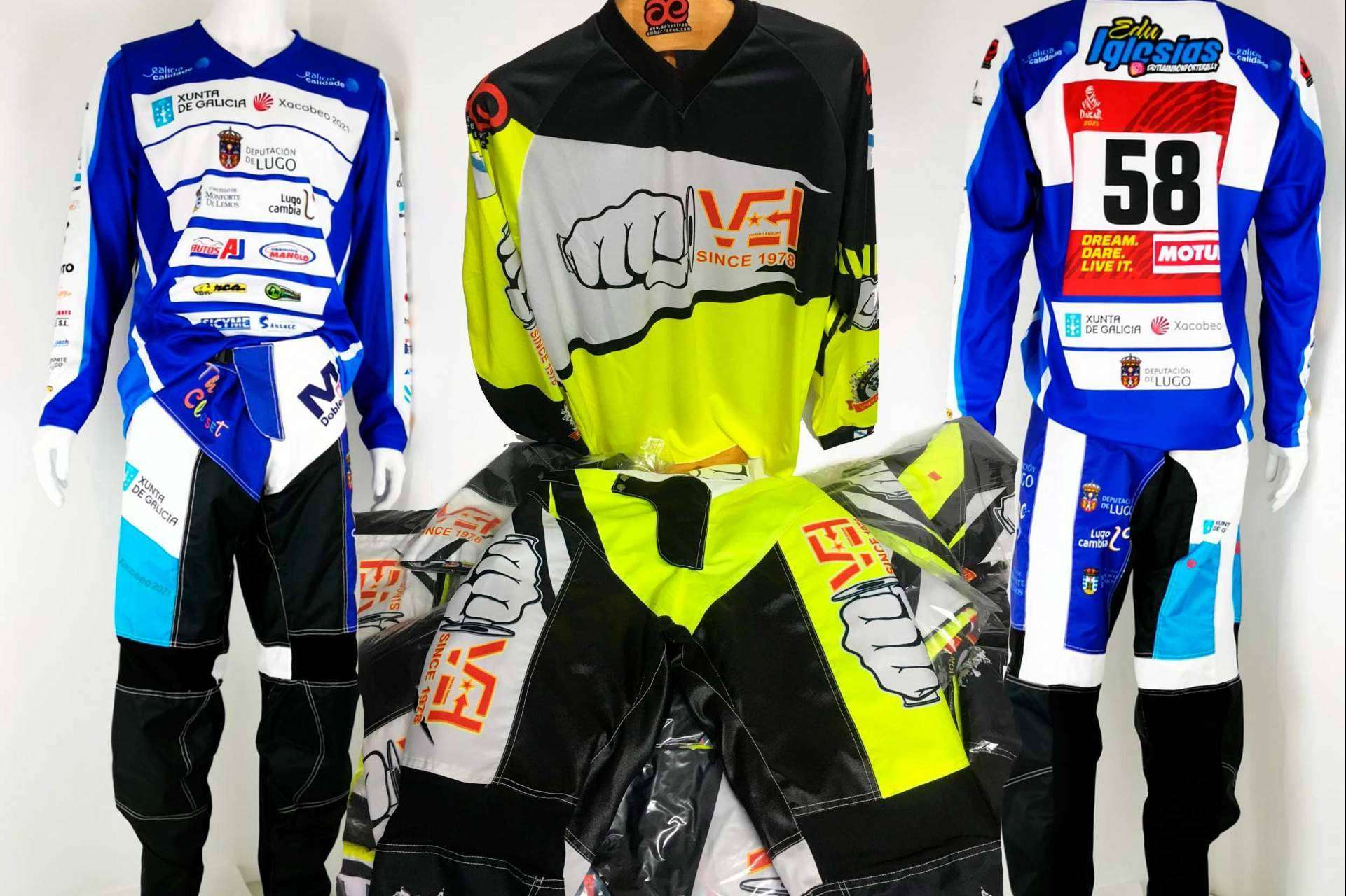 Los pilotos pueden encontrar en ADHESIVOSEMBARRADOS ropa off road para cualquier ocasión