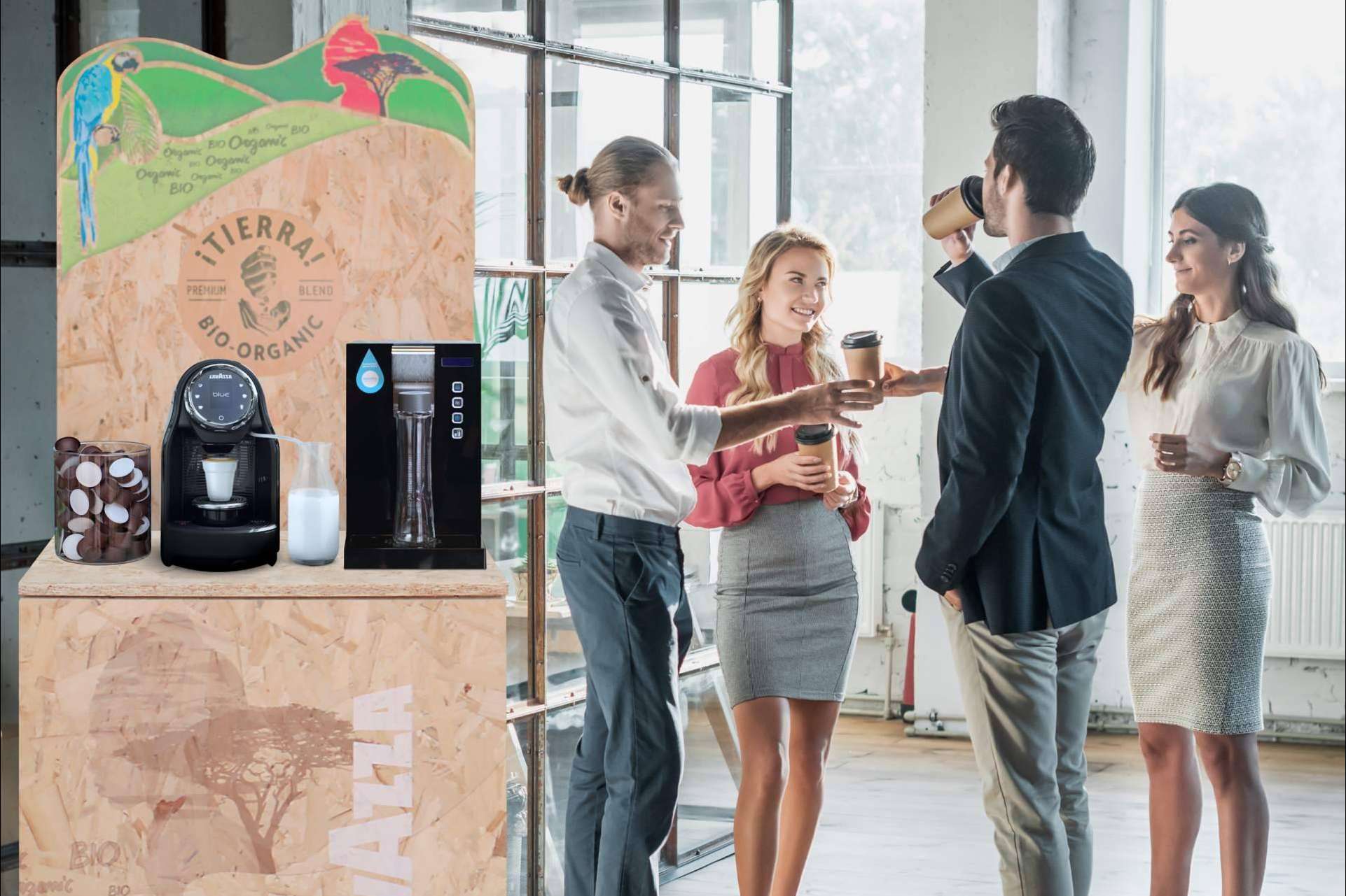 Espressa proporciona café italiano de primera calidad para oficinas