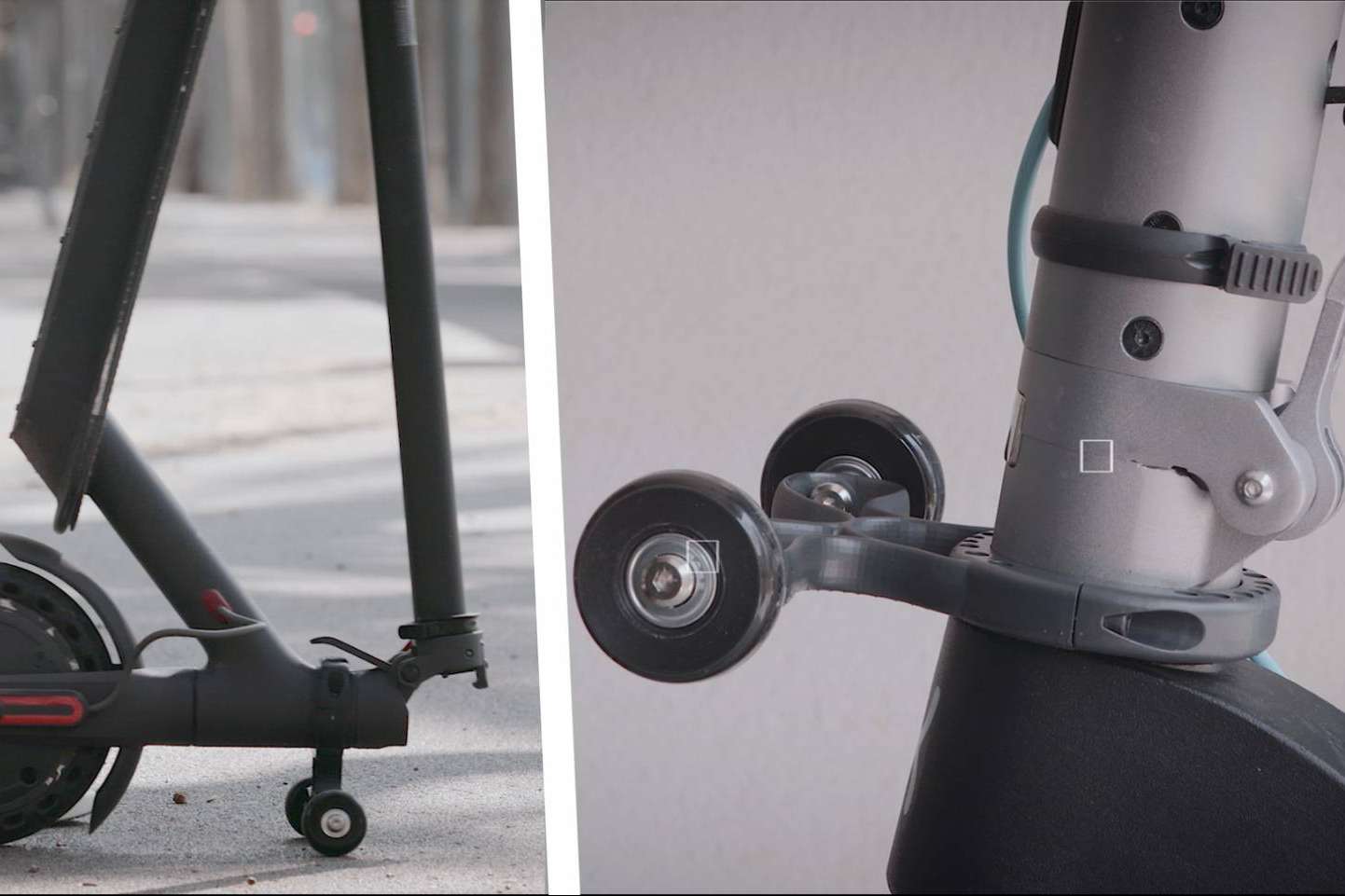 El soporte para guardar en vertical el patinete de Techmotion Electronics ya ha conseguido un 25 % de su objetivo de financiación en su primera semana de campaña de crowdfunding