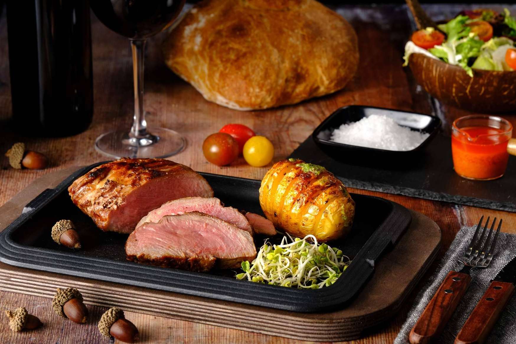 Carne de presa ibérica de calidad en Maximiliano Jabugo