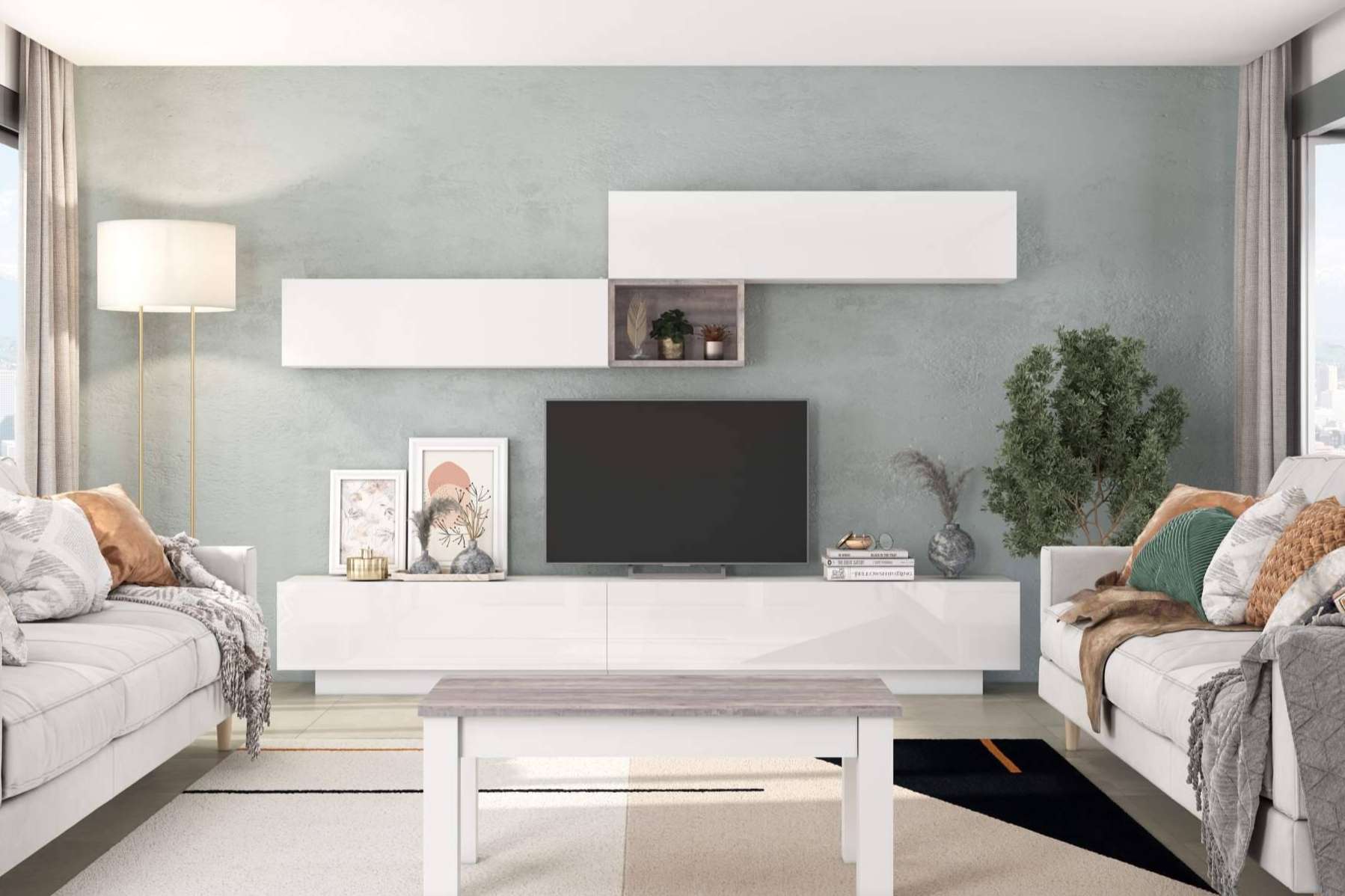 Auténtica locura por los muebles de salón de Ahorro Total, con descuentos de hasta el 70 %