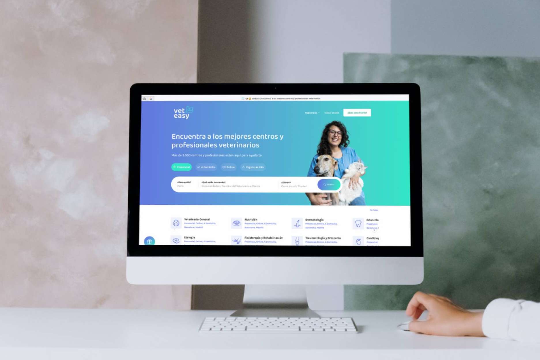 Una web para reservar cita con veterinarios, VetEasy