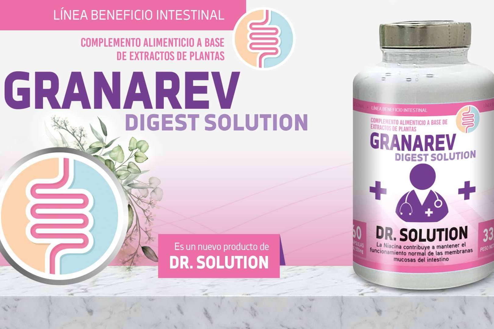 Granarev Digest Solution, de Dr. Solution para el apoyo de la regeneración gastrointestinal