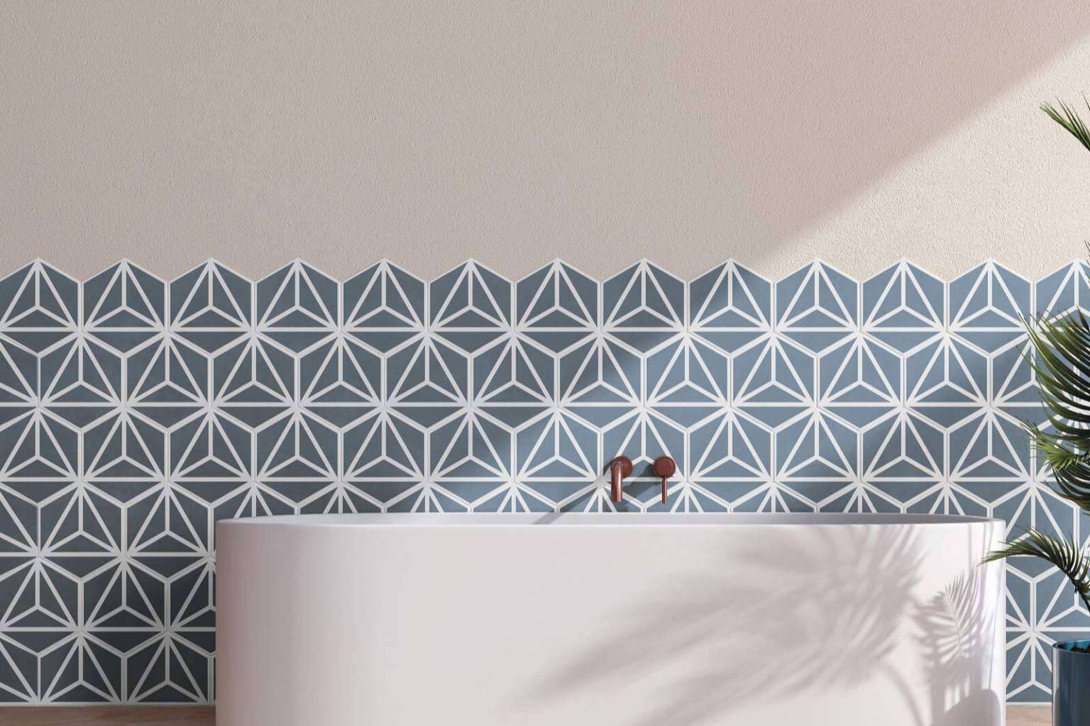 Azulejos para baños pequeños con Duritti Cerámica