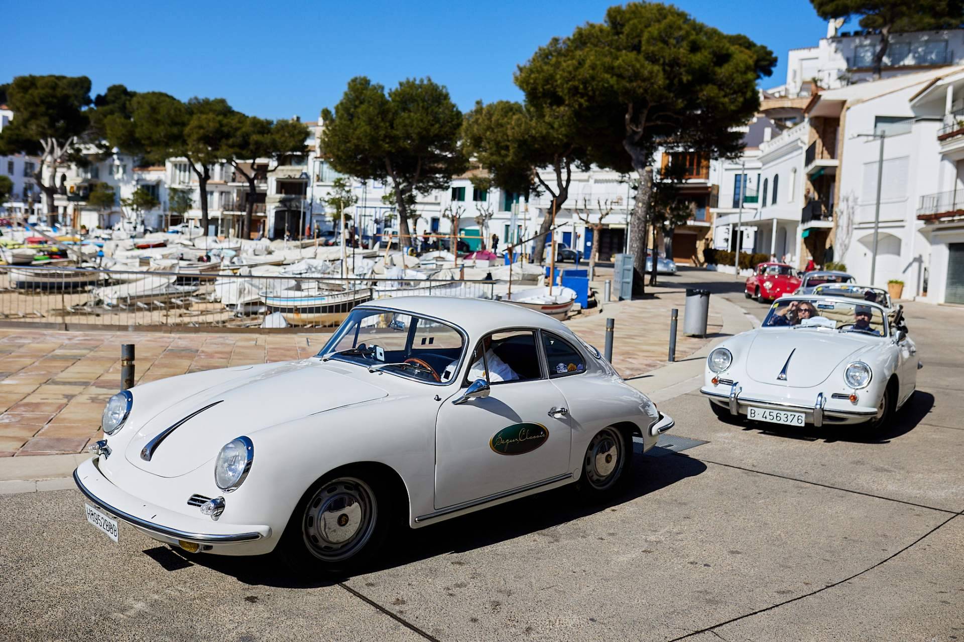 Participan más de 30 coches clásicos en la ruta Porsche Girona