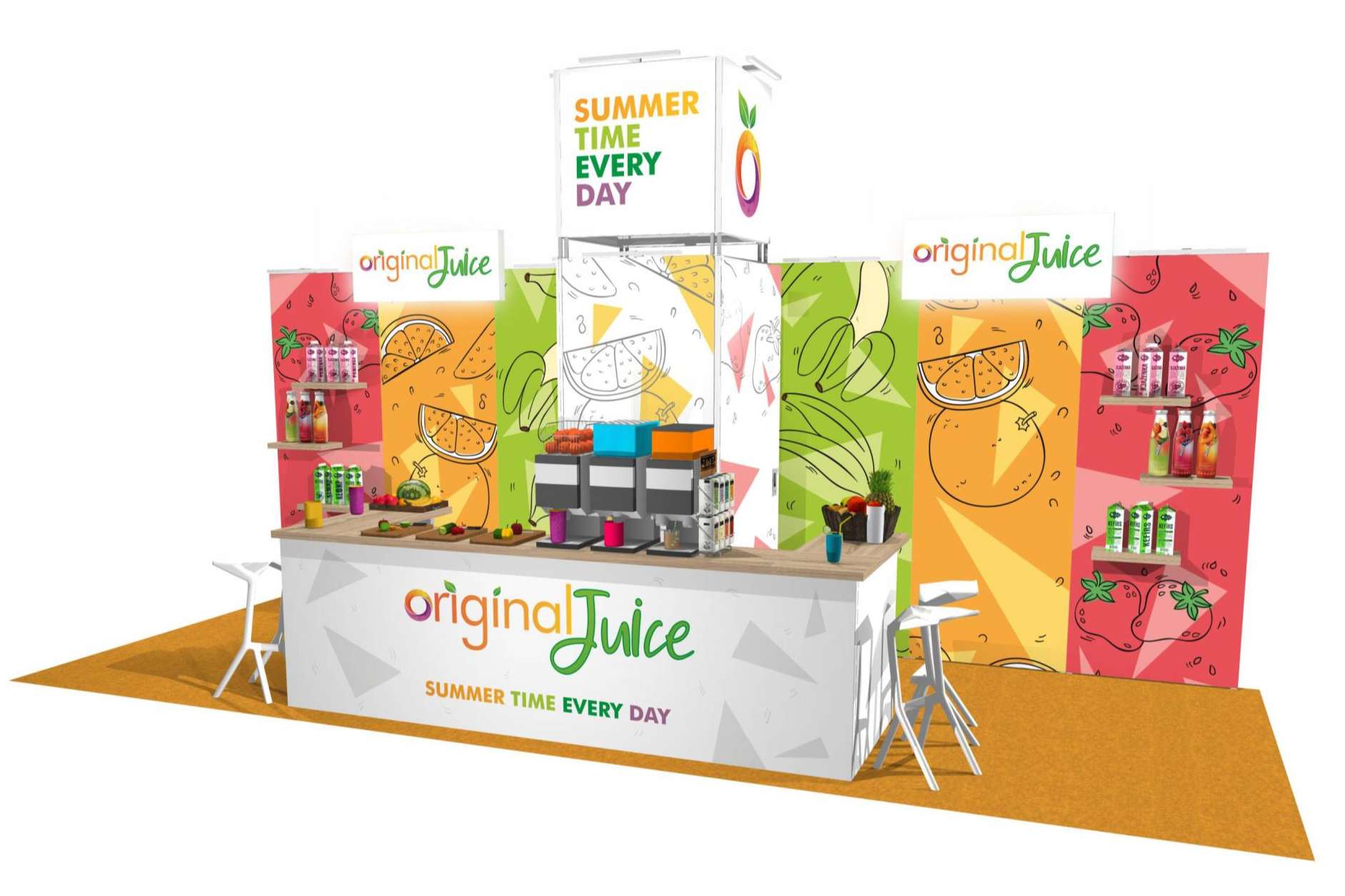Stand en renting para que los emprendedores y las pequeñas empresas puedan afrontar el gasto de la mano de Olika Stands