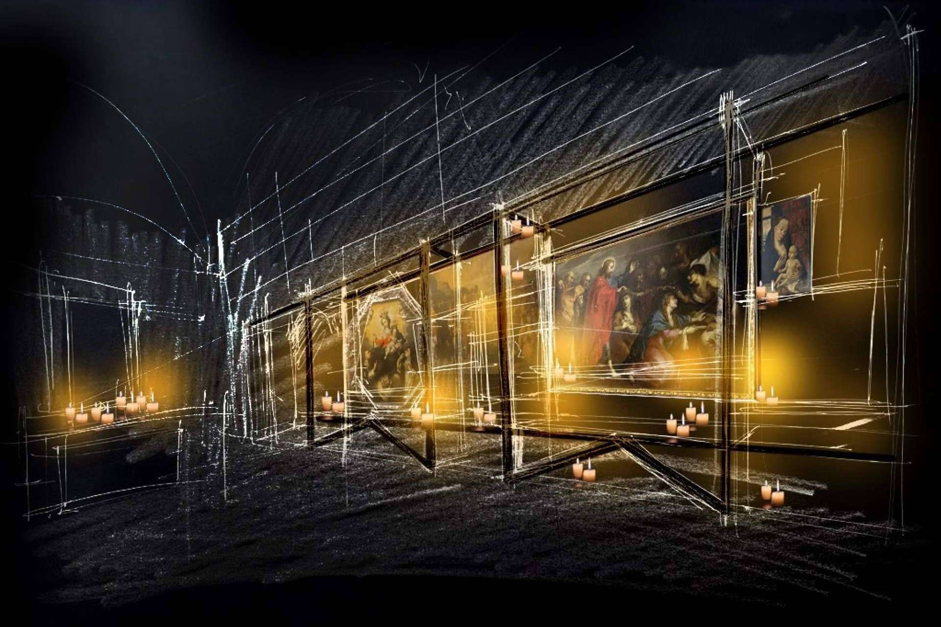 Programación de LUZ del S.VXI en el Monasterio de Uclés para recibir la Semana Santa