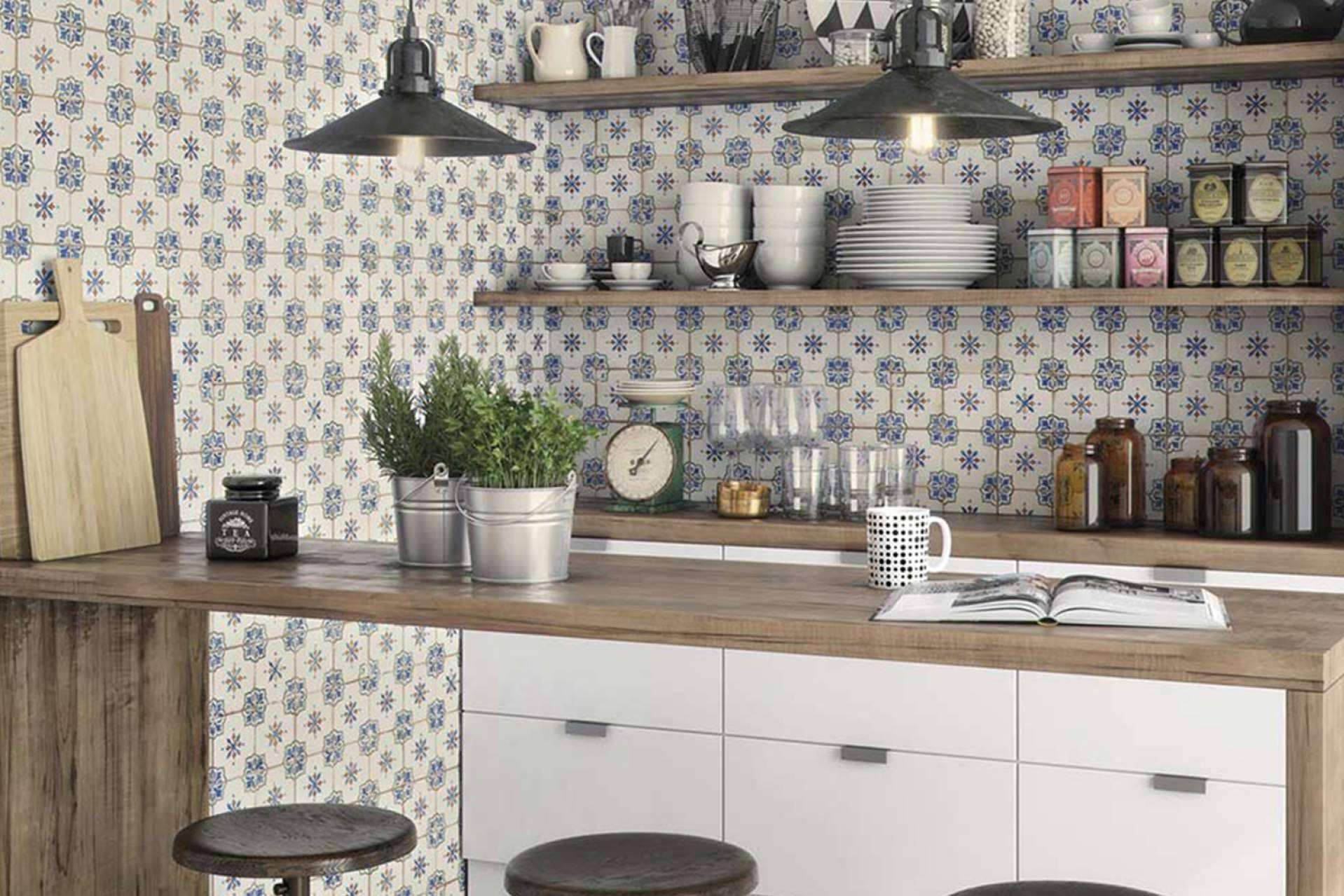 Las tendencias en azulejos para cocinas rústicas