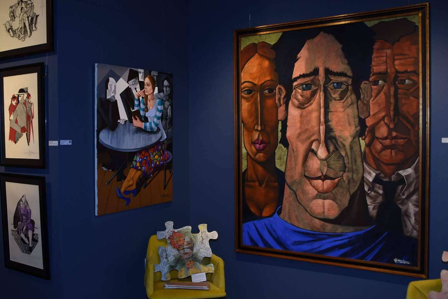 Las grandes obras del artista Alfredo Montaña expuestas en Lanzarote ART Gallery