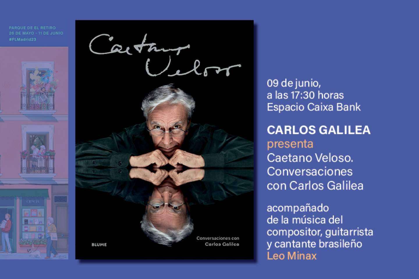 Conversaciones con Carlos Galilea, presentación y firma del libro de Caetano Veloso