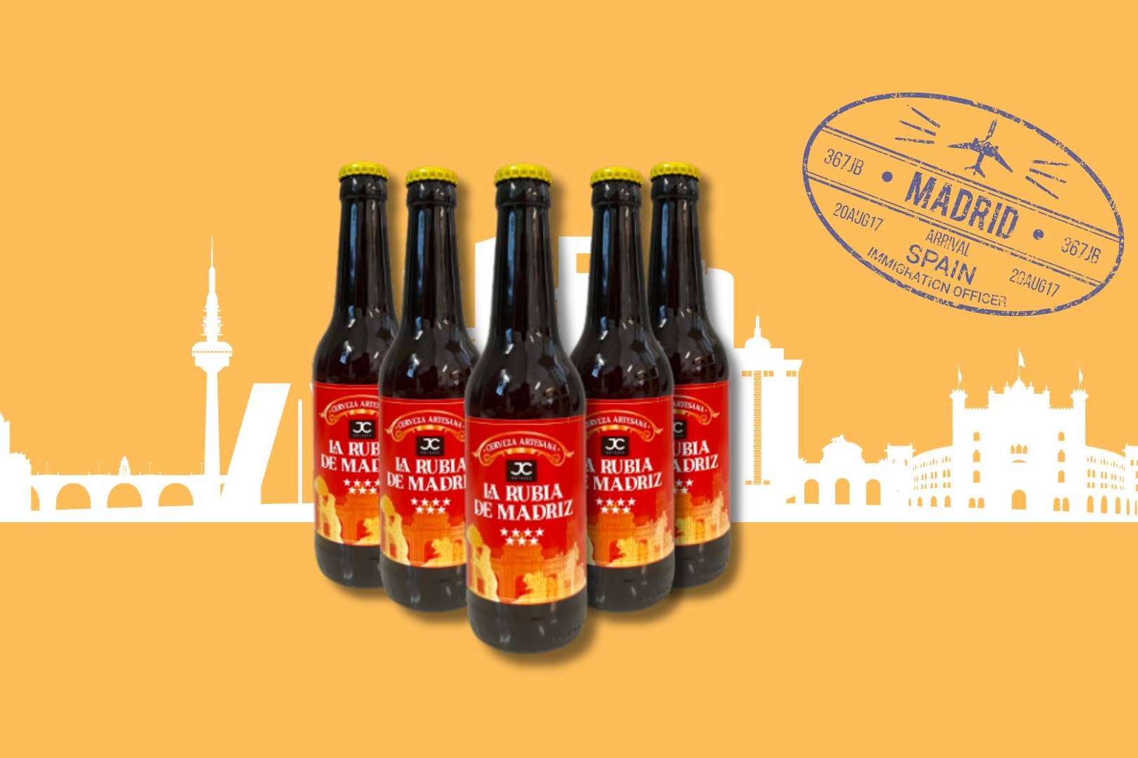 JC Hoteles presenta La Rubia de Madriz, una cerveza artesanal única