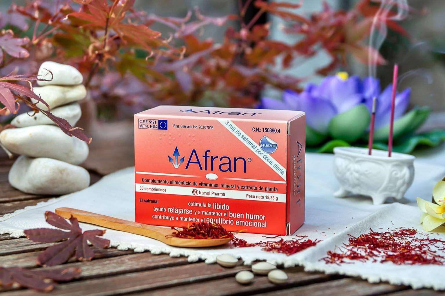 Extracto de azafrán frente a los sofocos de la menopausia, cualidades del producto Afran
