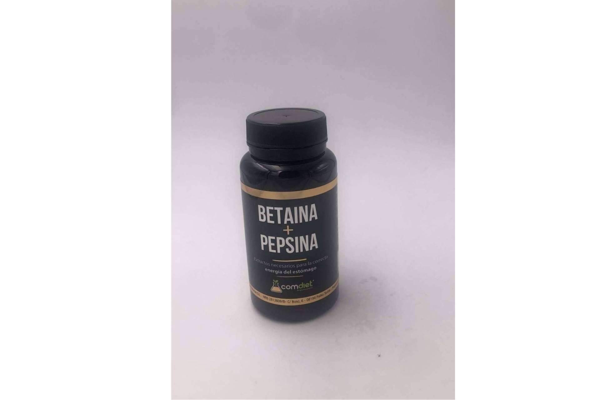 Betaína y pepsina, complementos alimenticios de Comdiet Roig Laboratorios para tratar problemas de estómago