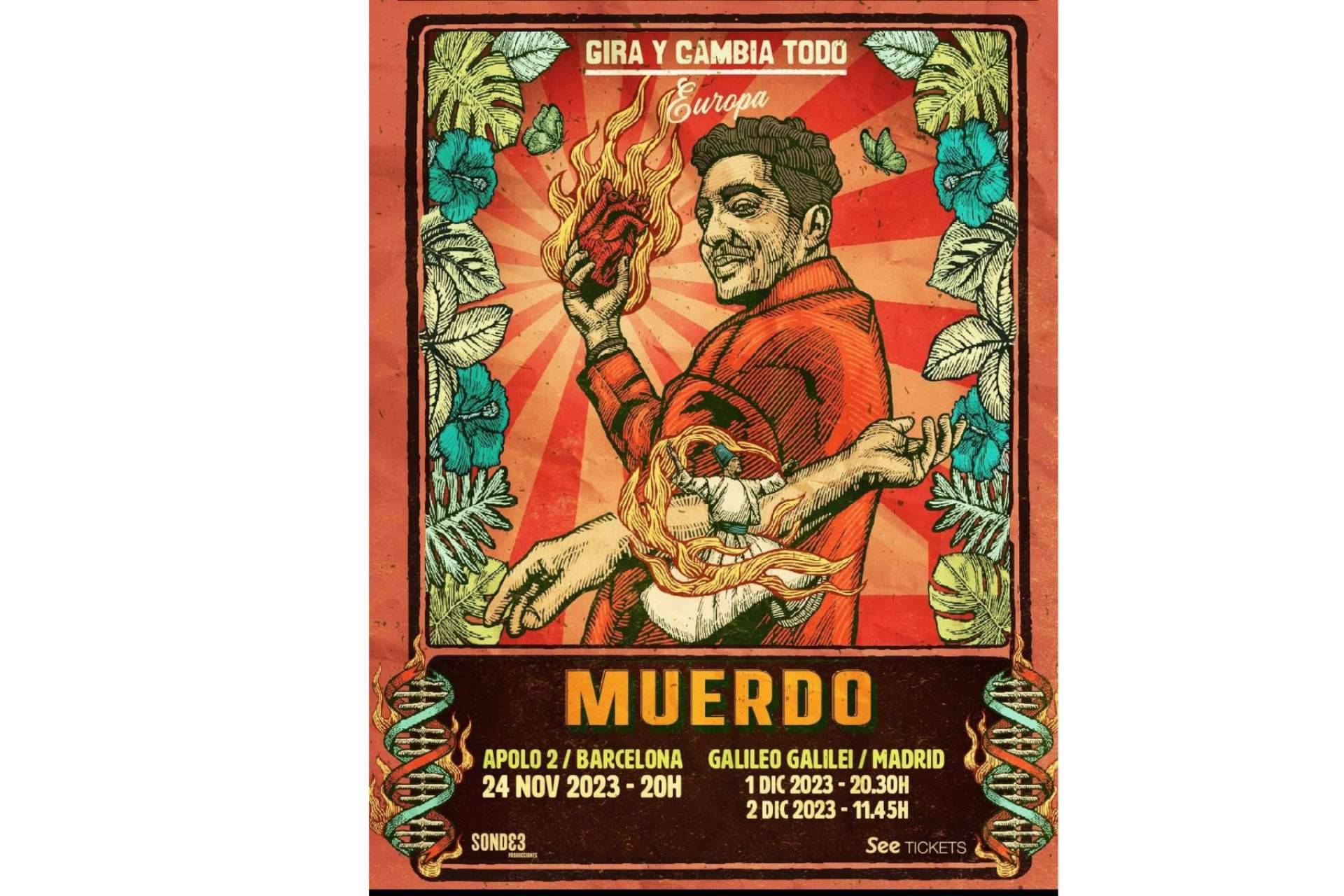 Muerdo cerrará el año despidiendo su gira 'Gira y Cambia Todo' en Madrid y Barcelona