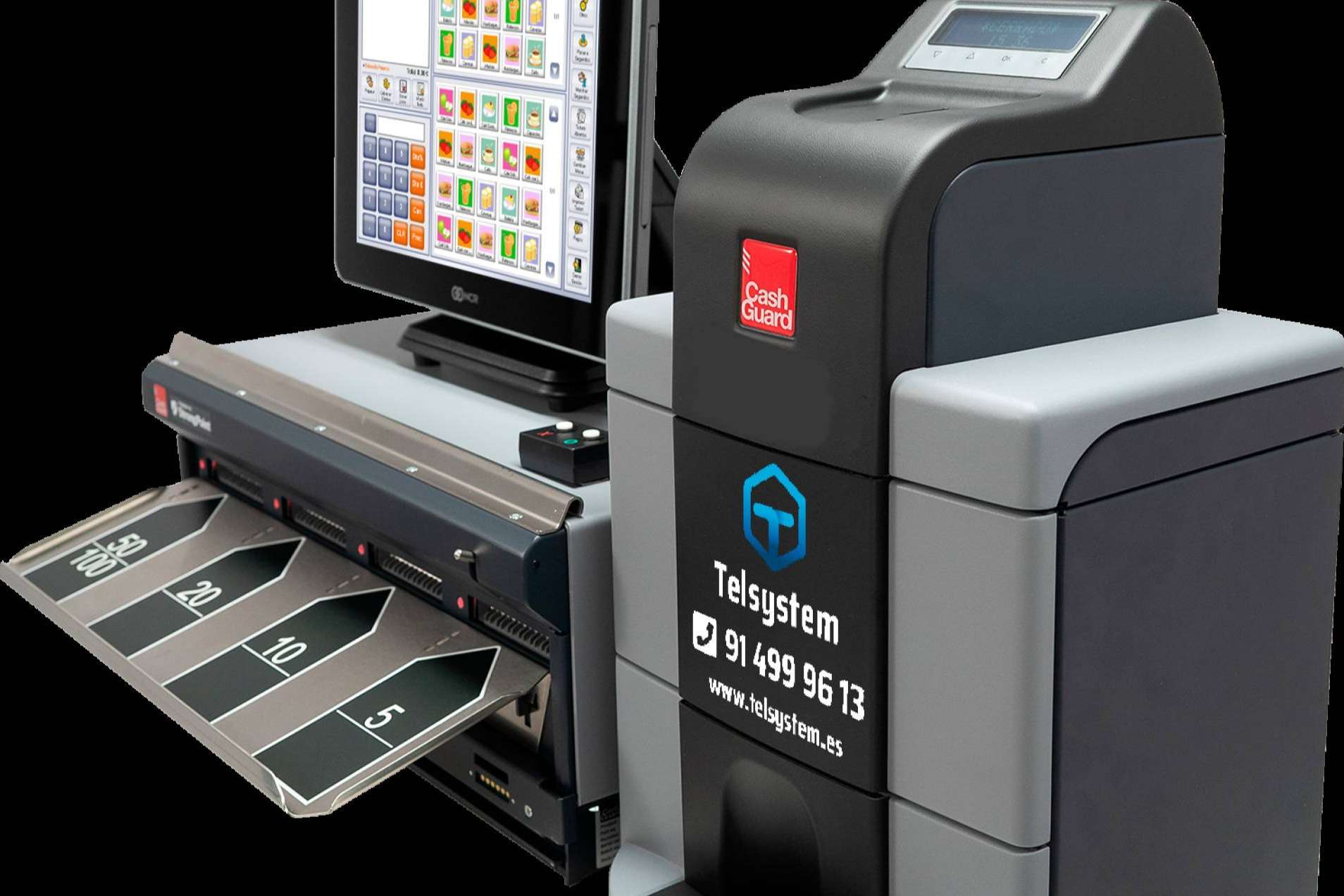 CashGuard, una caja registradora automática disponible en Telsystem