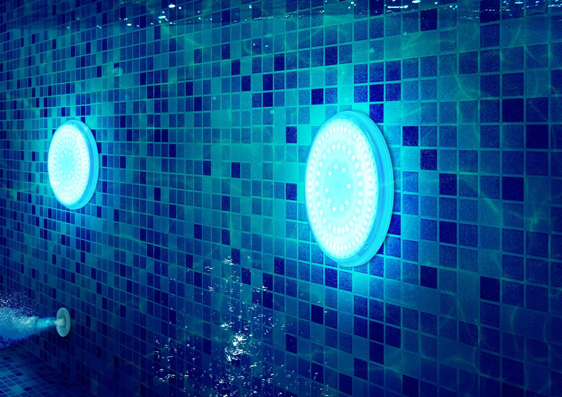 El innovador sistema de iluminación para piscina con cable de 4 hilos y 5 hilos de Warmpool