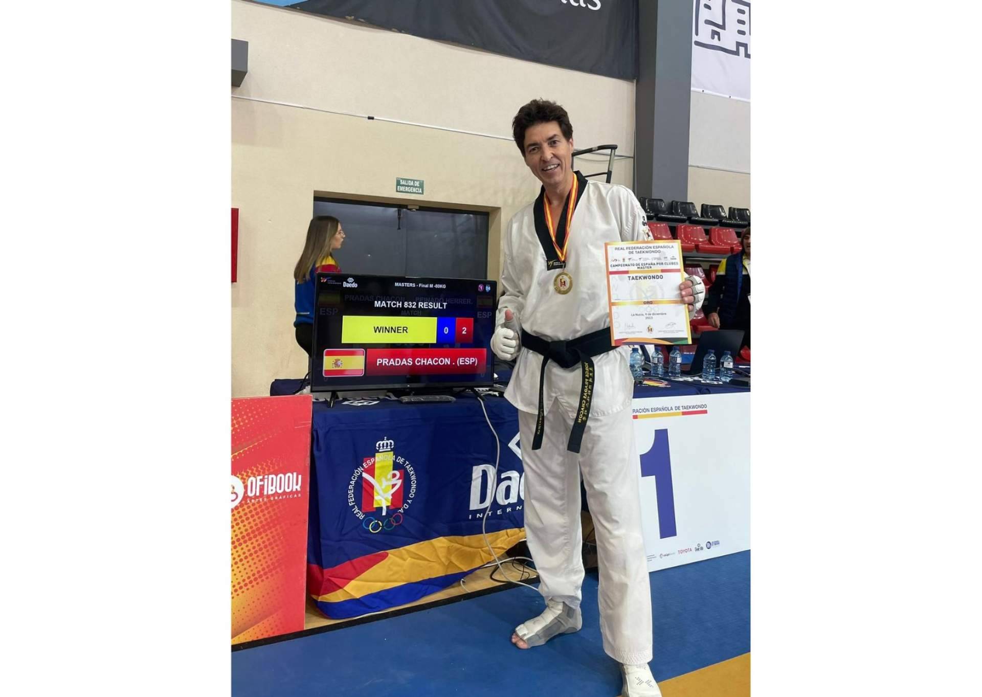 Nueva conquista de Jorge Pradas, campeón de España de Taekwondo 2023