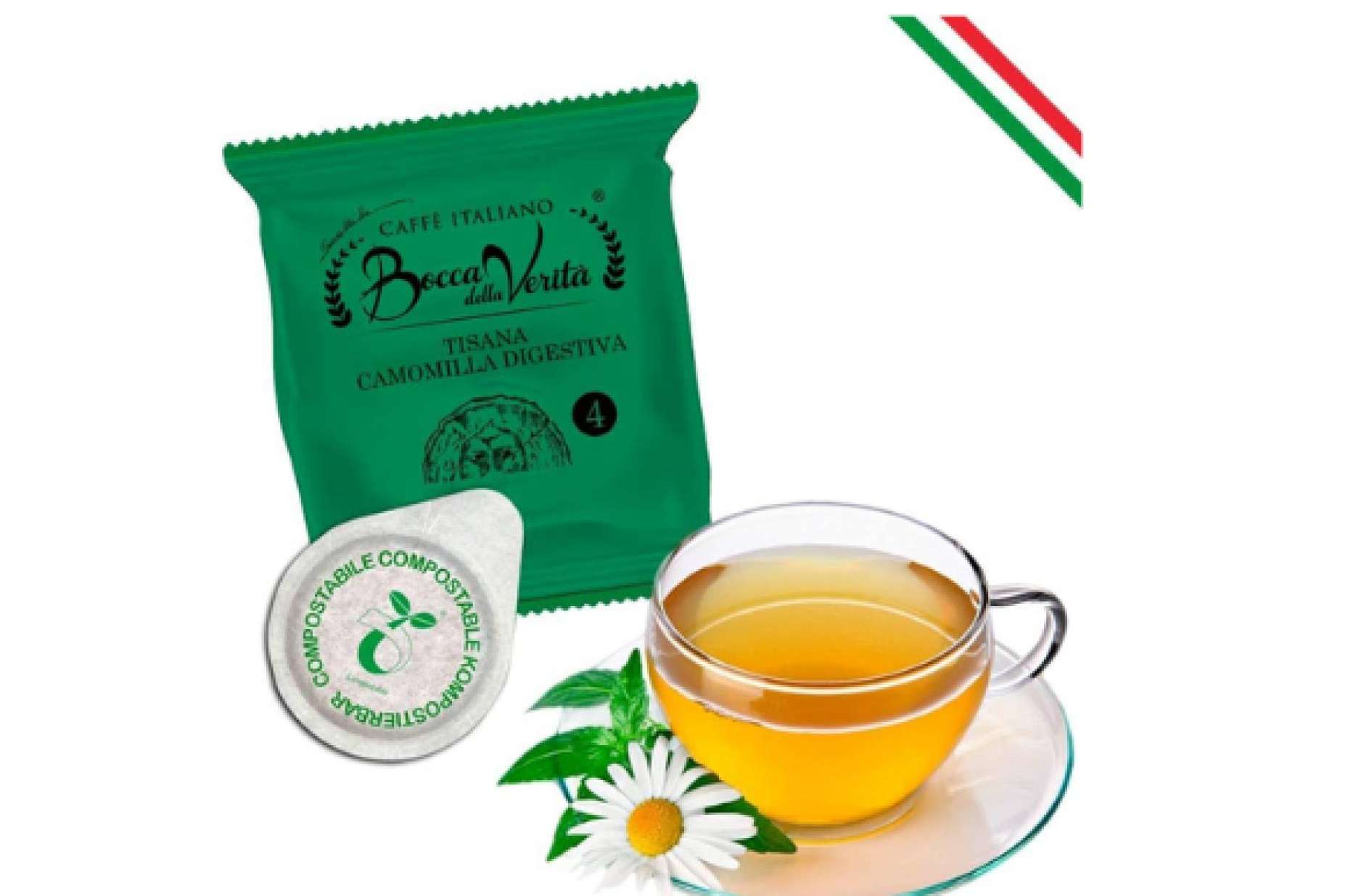 Los beneficios del té en polvo para bebidas disponible en Caffé Italiano Bocca Della Verità