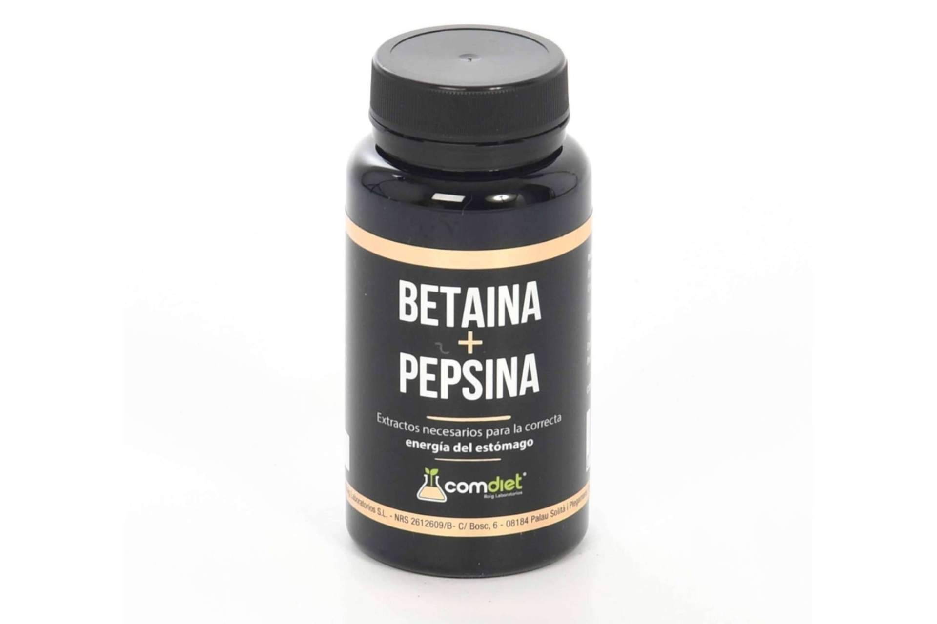Betaína + pepsina es un complemento de venta online que potencia las funciones estomacales