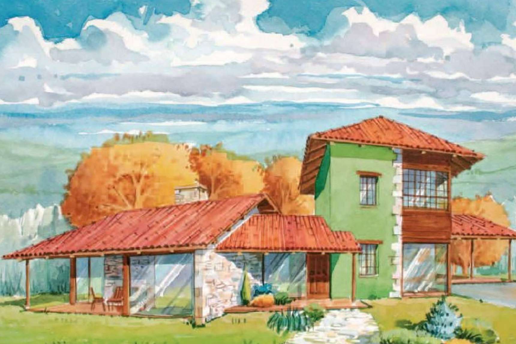 El torreón como elemento vertebrador de volúmenes, por los arquitectos en Asturias, Pando Arquitectos