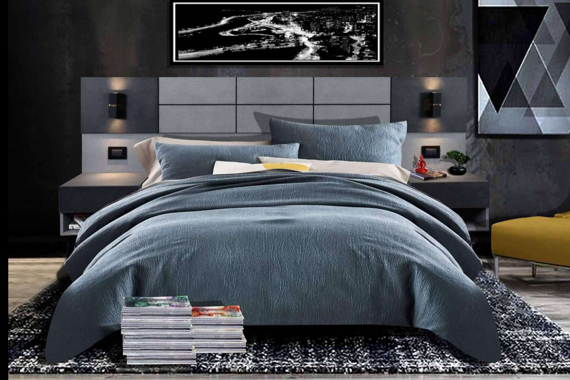 Diseño y fabricación de respaldos de cama y rack TV para espacios funcionales, con Webdecor