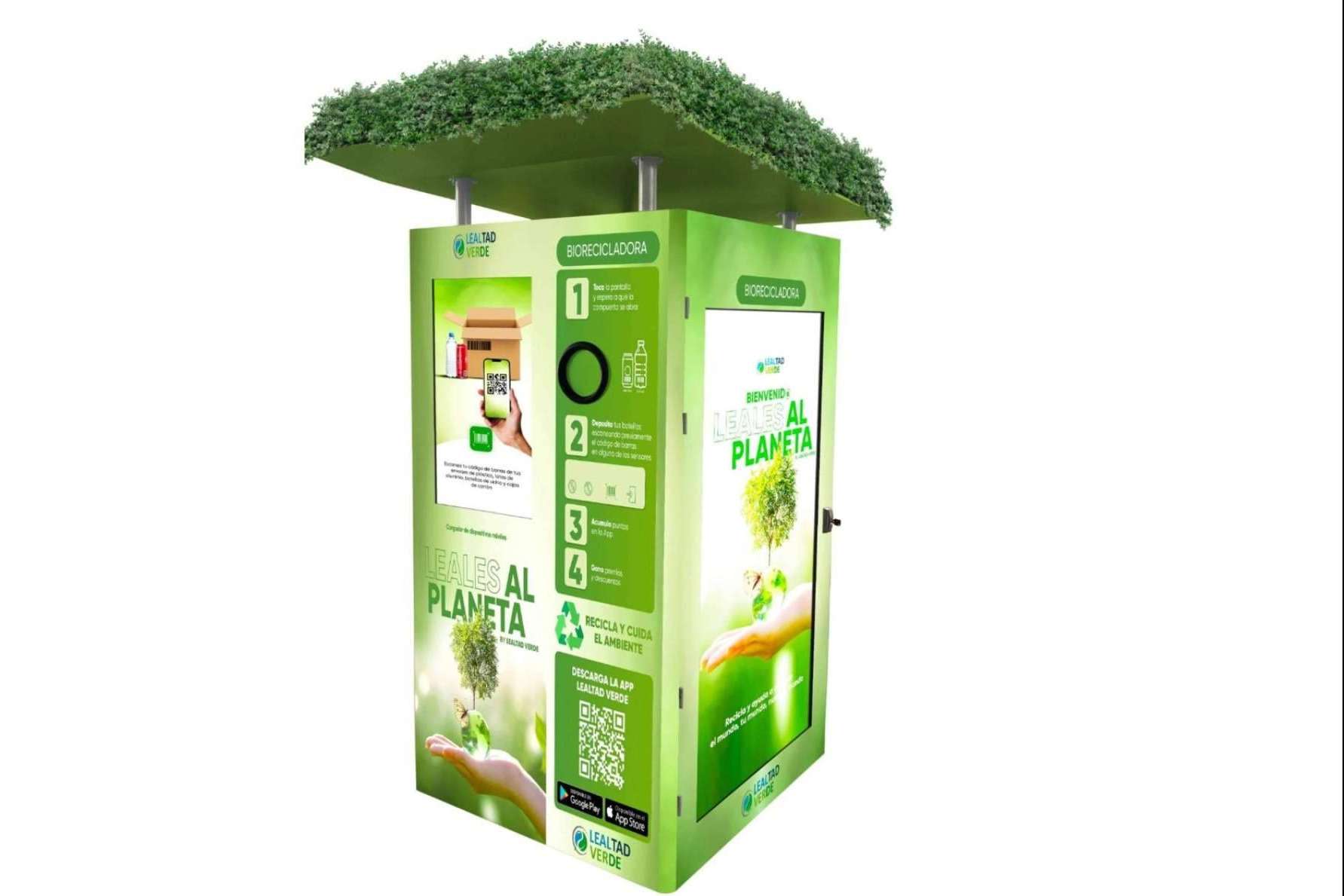 Lealtad Verde y sus máquinas de reciclaje inverso