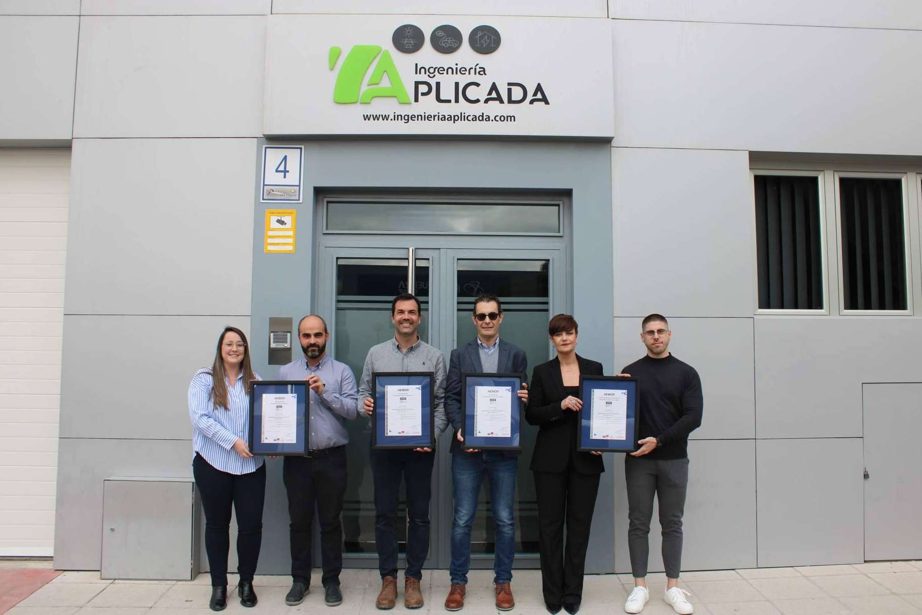4 certificaciones ISO para la empresa Ingeniería Aplicada