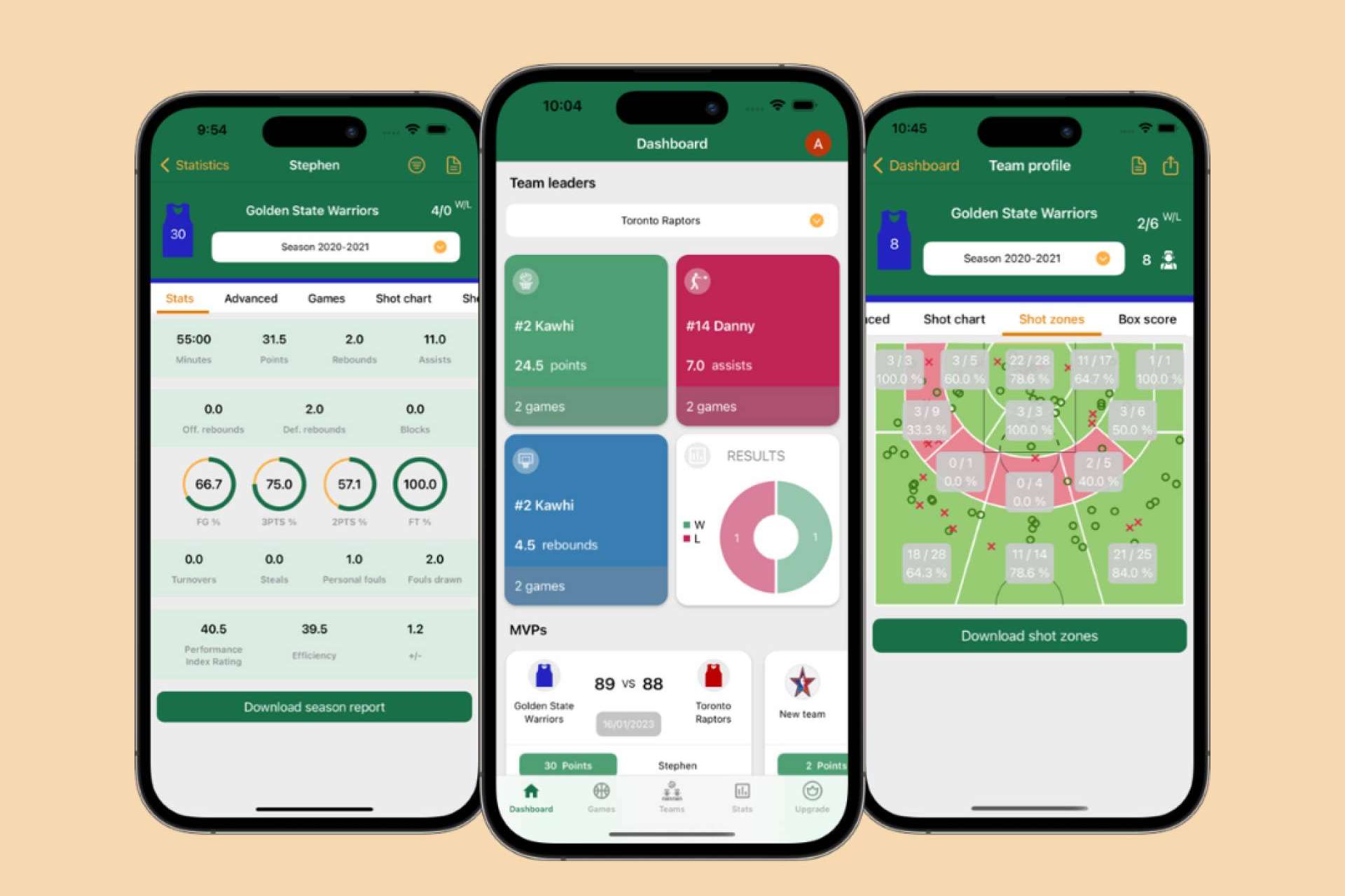 Usar la app de Basket Stat App para datos estadísticos