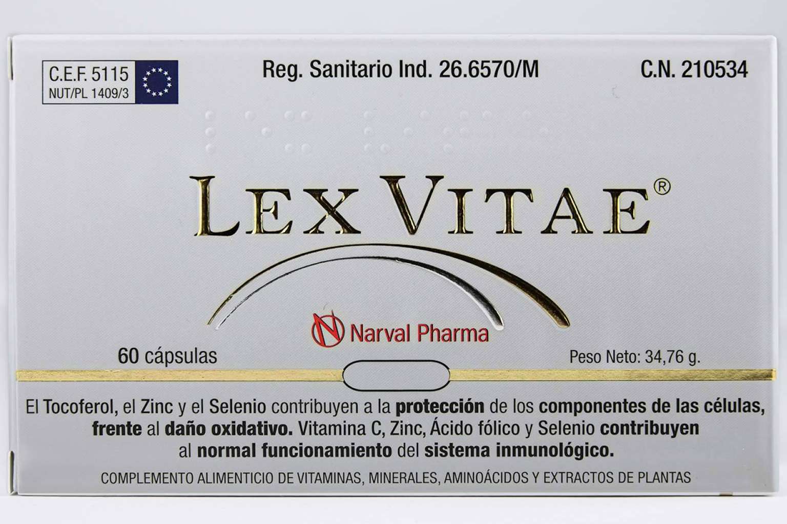 Lex Vitae es un antioxidante ideal para el interior del cuerpo