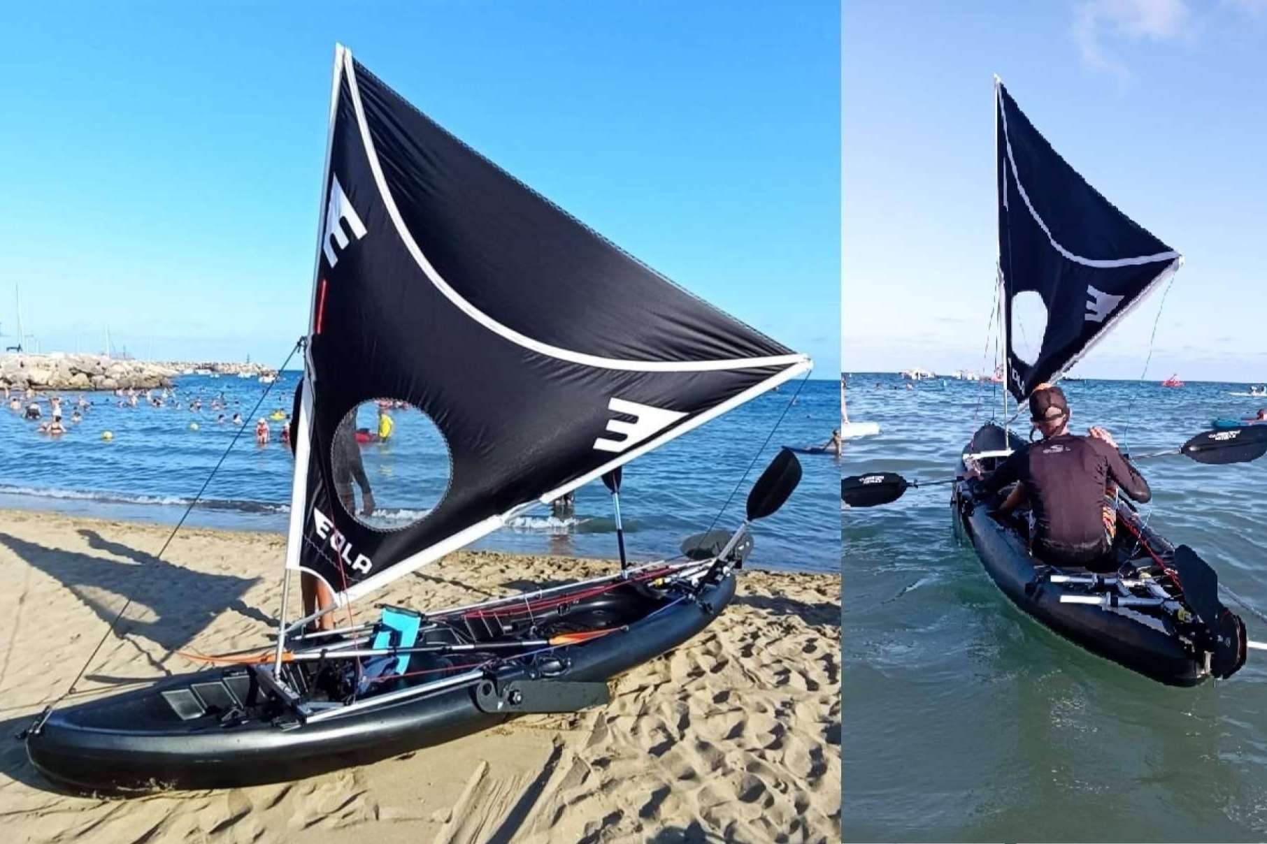 El nuevo sistema de vela para kayak y paddle surf de EOLA