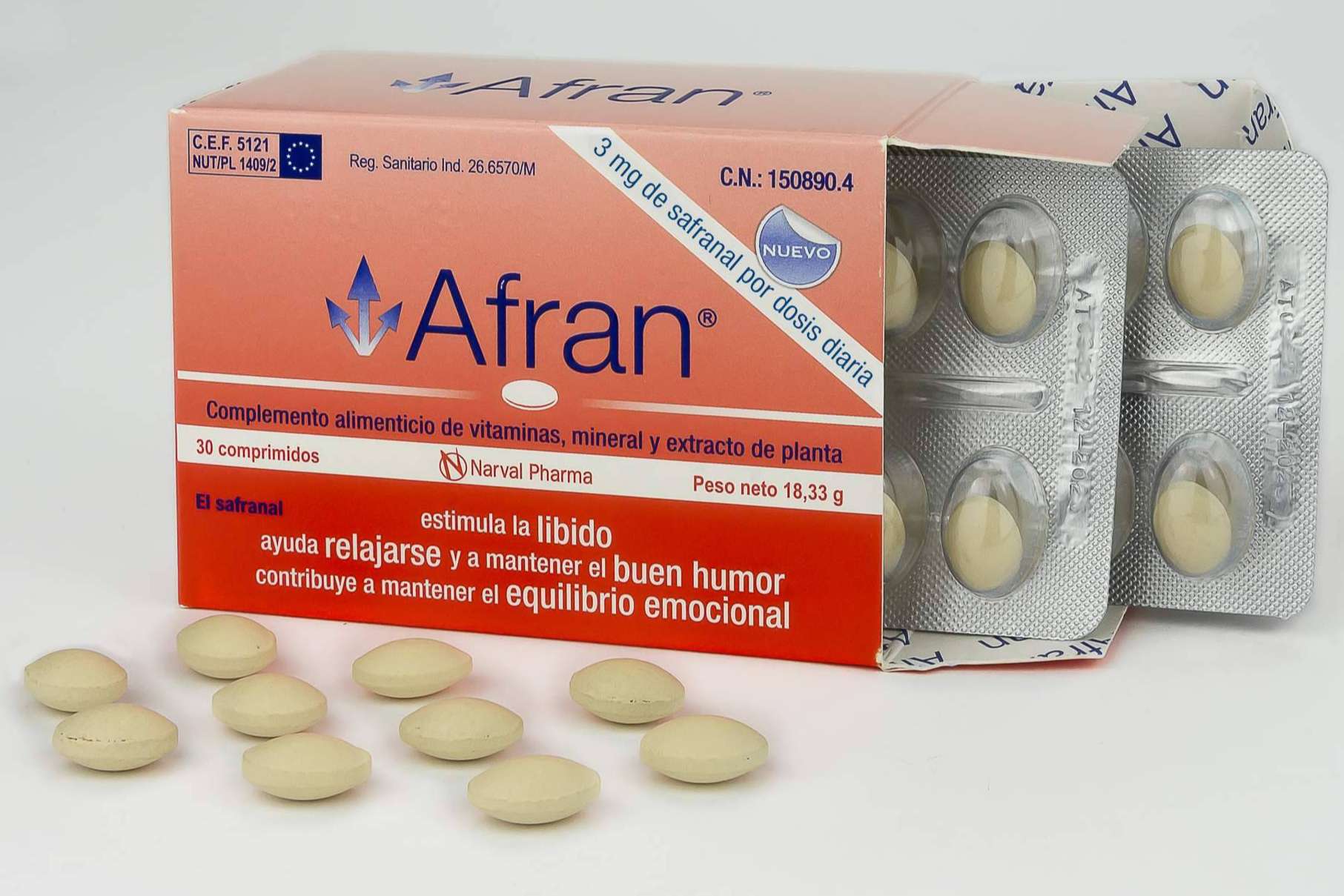 Afran ayuda a la estabilidad emocional y al buen humor, gracias al azafrán