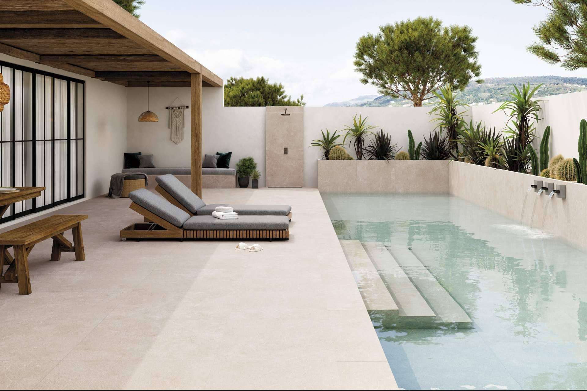 Gres porcelánico para piscinas de venta en Interazulejo