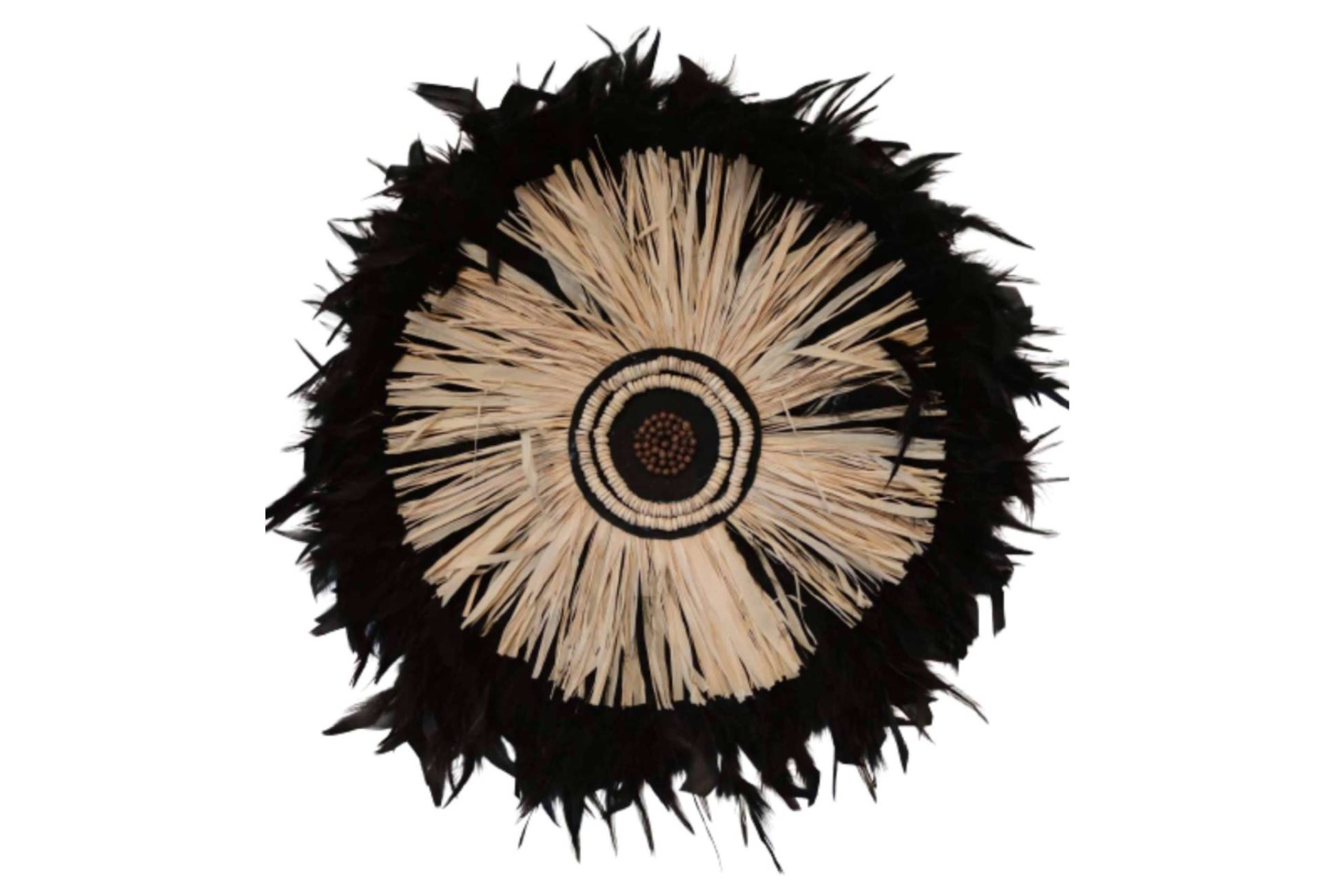 Juju hats; adornos de plumas para la decoración de pared, en la tienda online de Bali Jewels