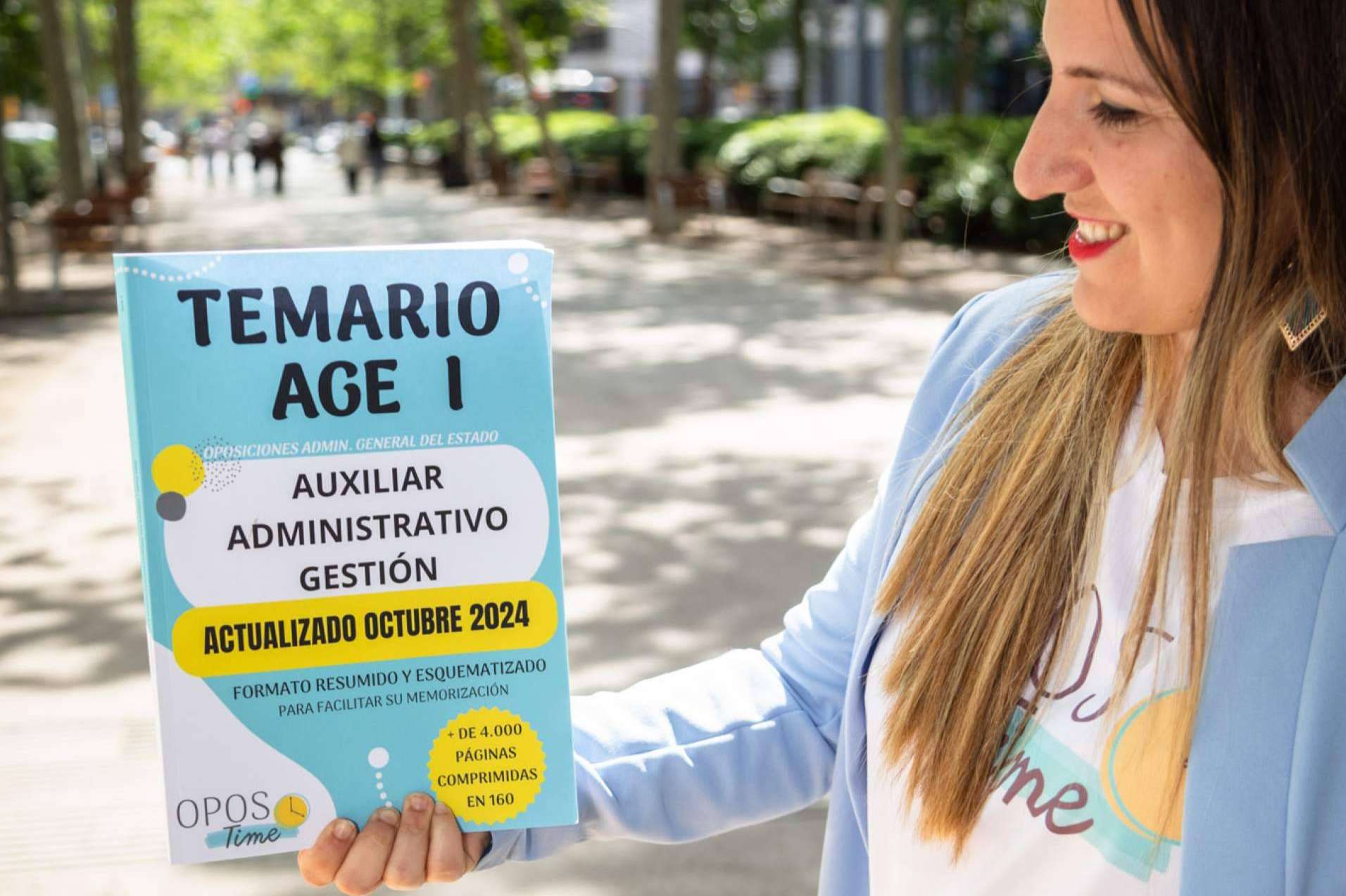 OposTime lanza temario actualizado para Auxiliar Administrativo del Estado 2025 en solo 160 páginas